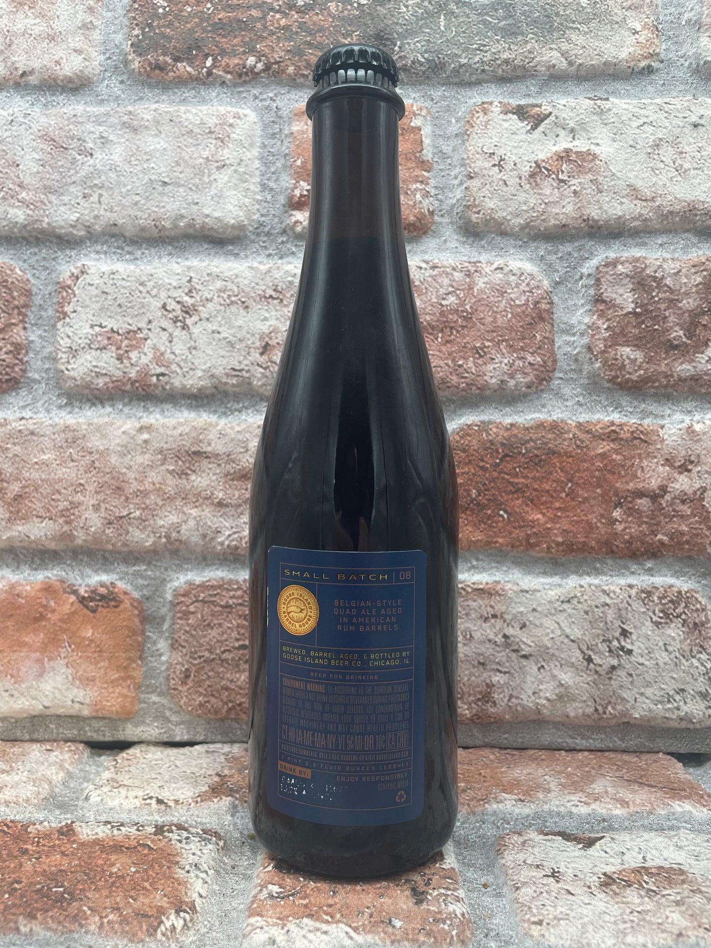 Goose Island Small Batch No. 8: Belgian Style Quad Aged In Rum Barrels Quadrupel - 47.3 CL (1 pint)