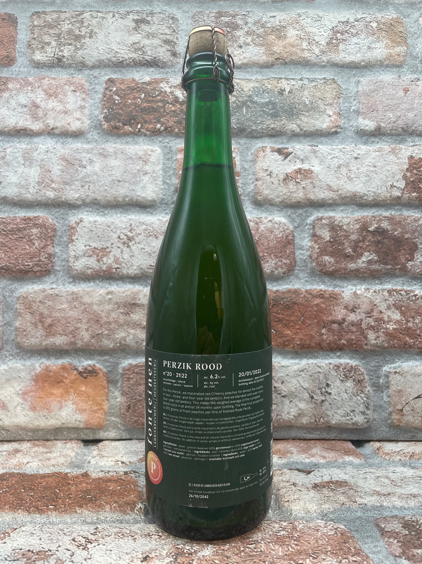 3 Fonteinen Peach Red (Season 20/21) Blend No. 20 2022 Lambic/Geuze - 75 CL