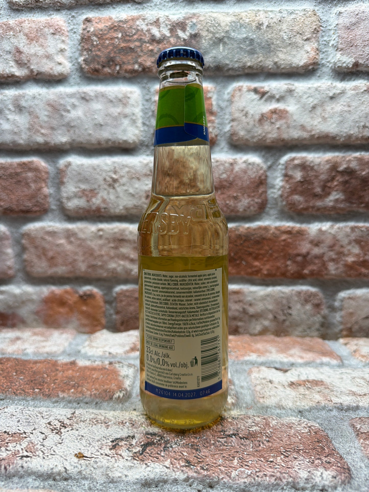 Carlsberg Group Somersby Apple Cider Non Alco | Zero | 0.0% Blond - 33 CL