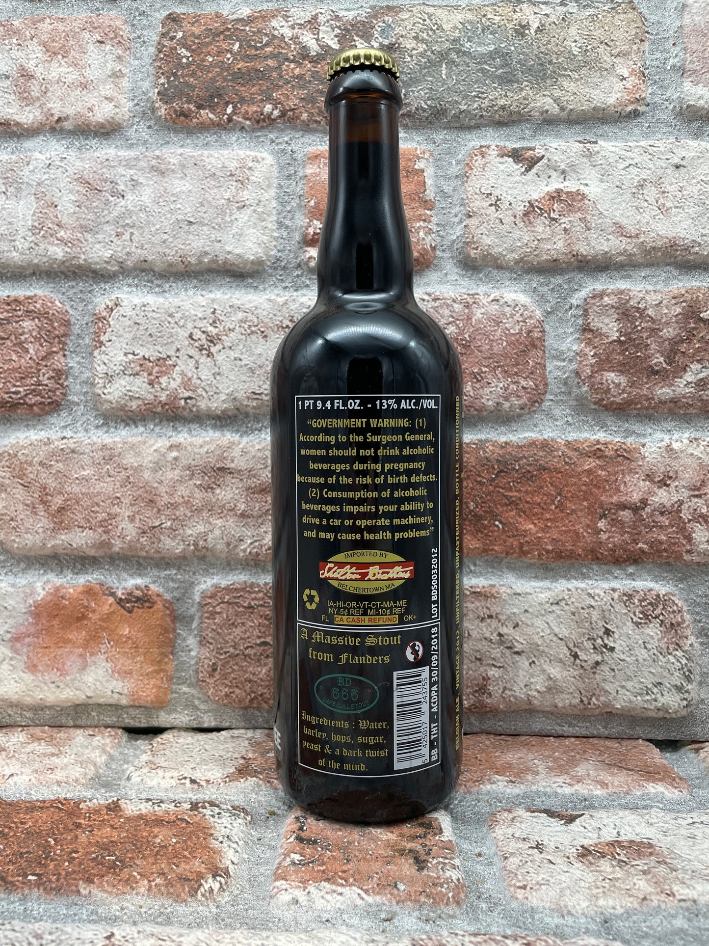 The Struise Brouwers Black Damnation III - Black Mess 2012 Stout - 75 CL
