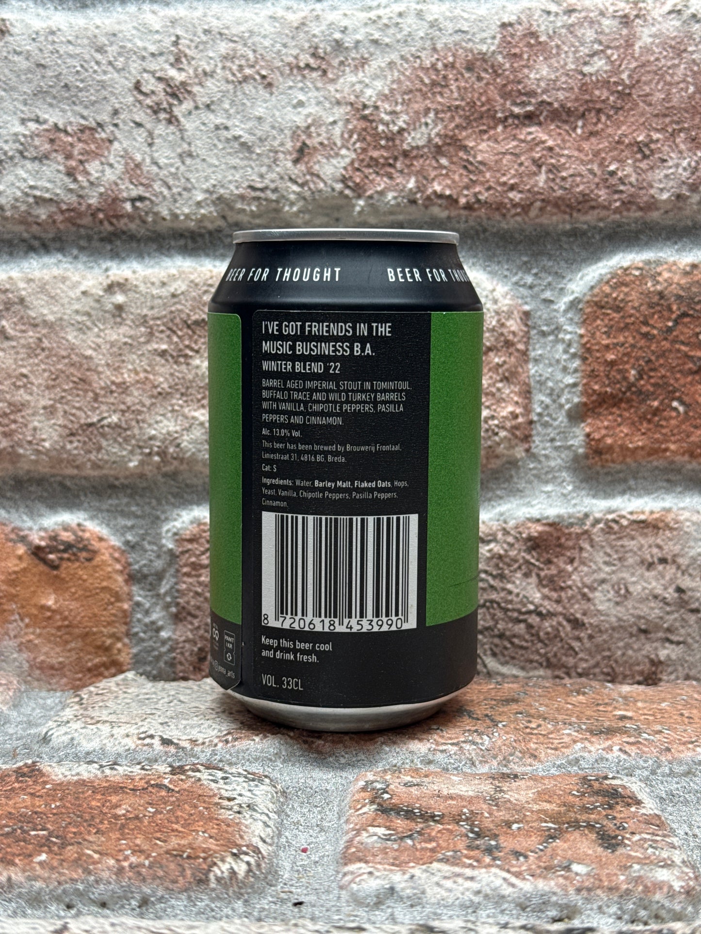 Frontaal Brewing Co. I've Got Friends In the Music Business B.A. Winter Blend '22 Stout - 33 CL