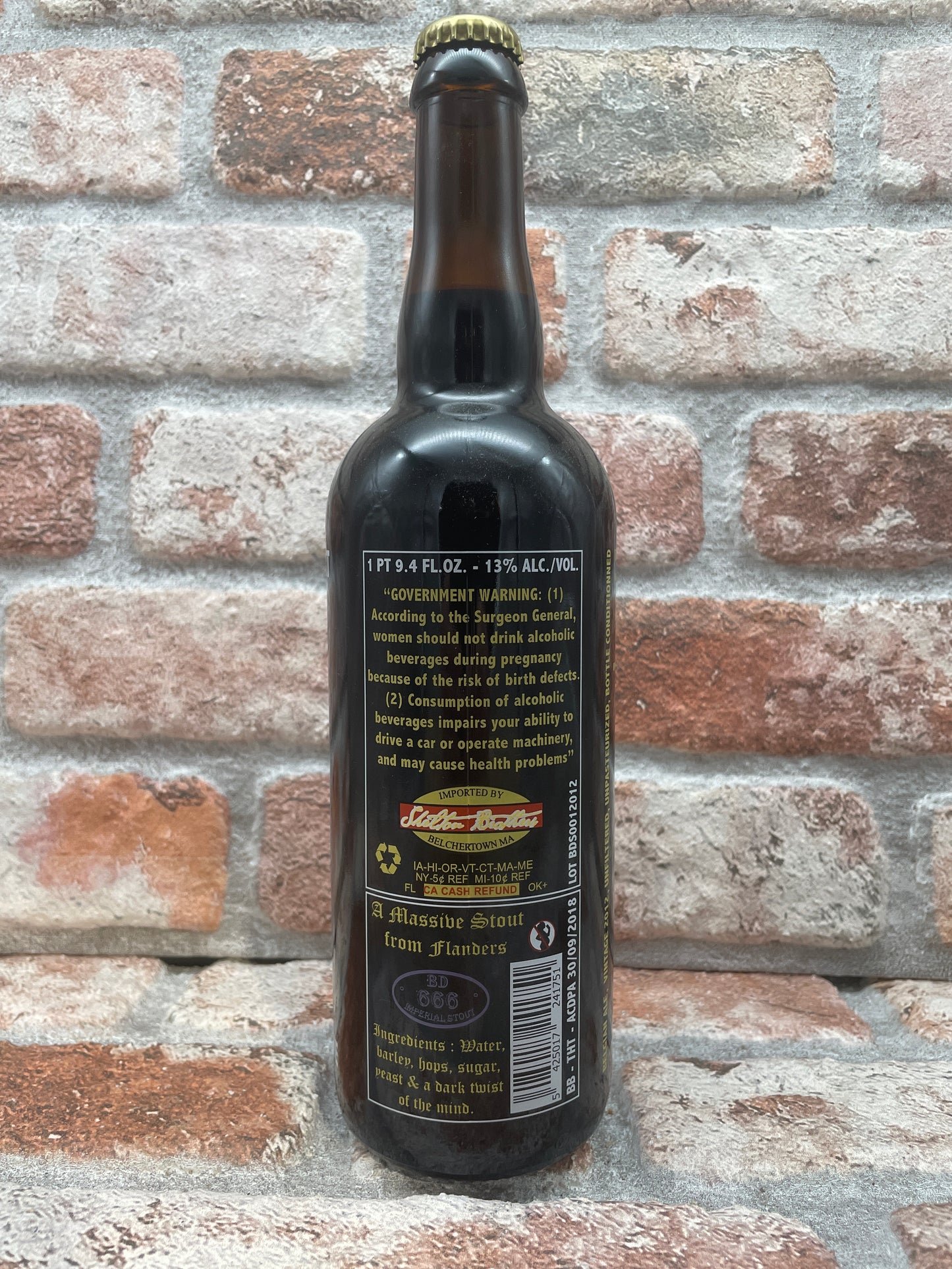 The Struise Brouwers Black Damnation I - Blackberry Albert 2012 Stout - 75 CL