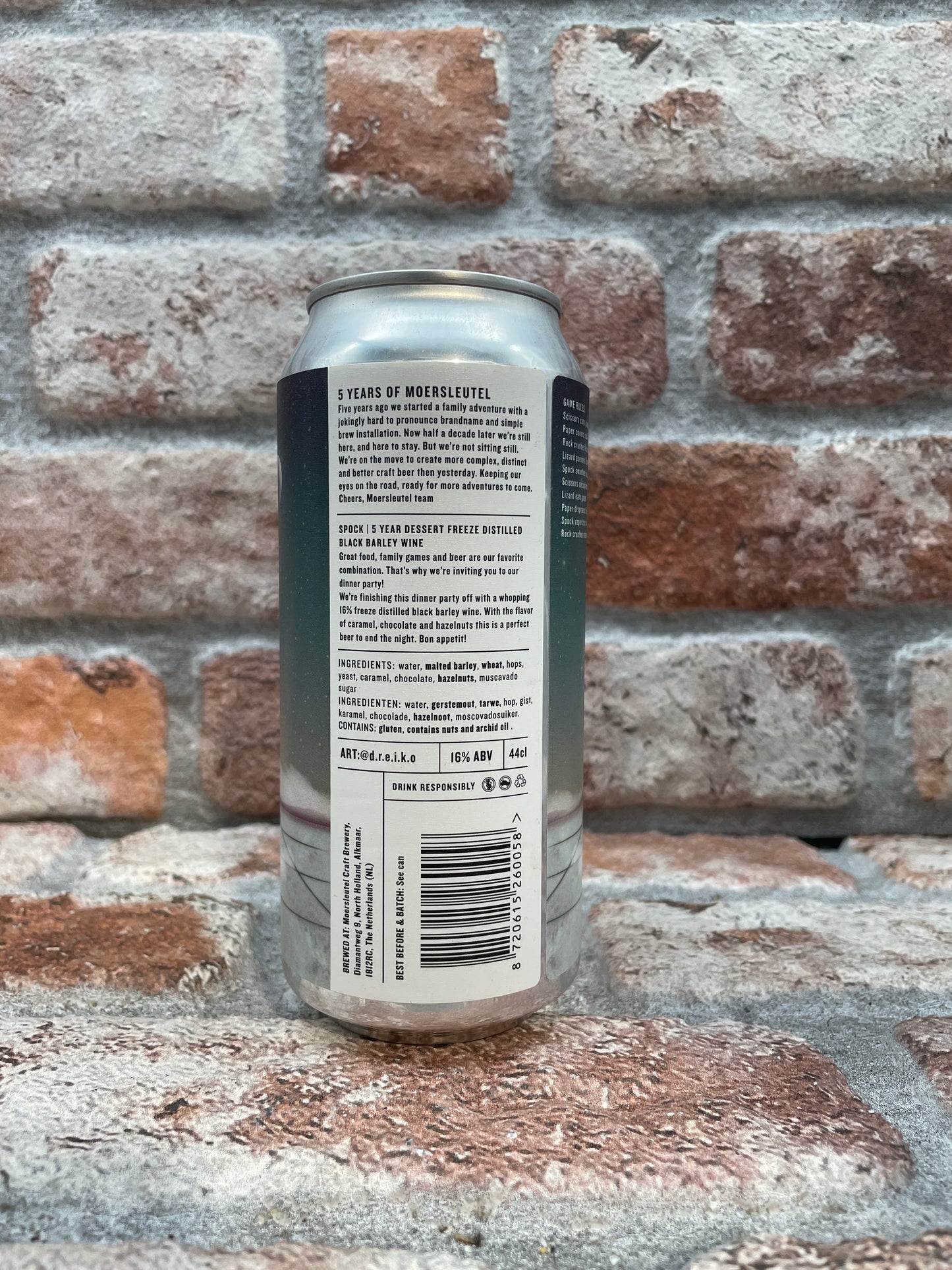 Moersleutel Lizard Dessert Freese Distelled Black 2021 Barleywine - 44 CL