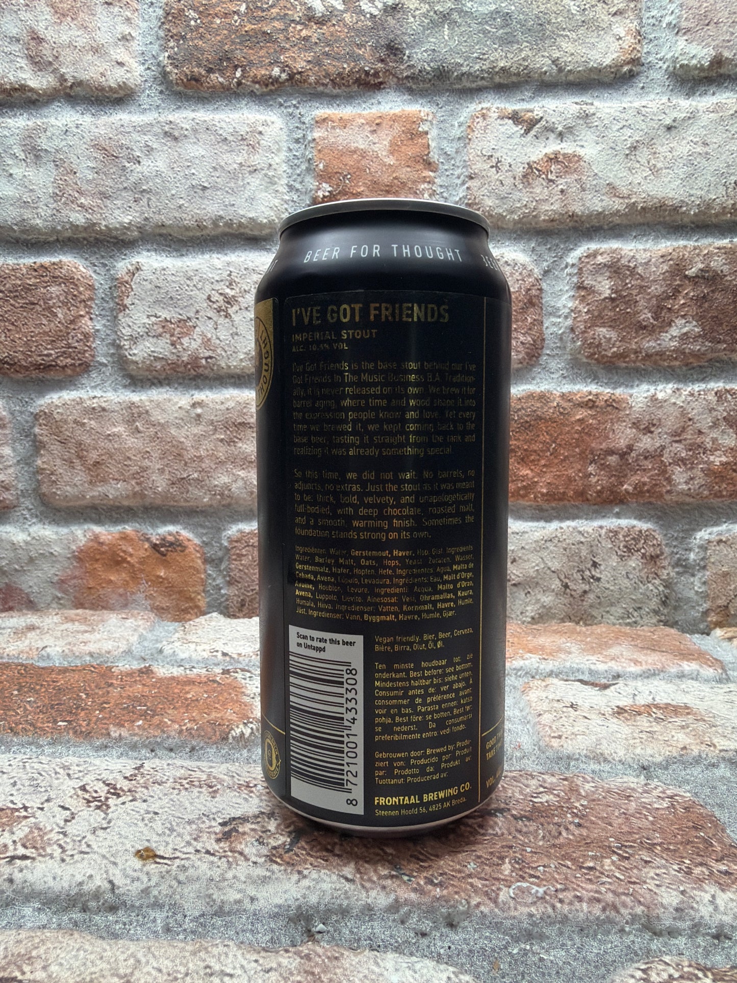 Frontaal I've Got Friends Stout - 44 CL