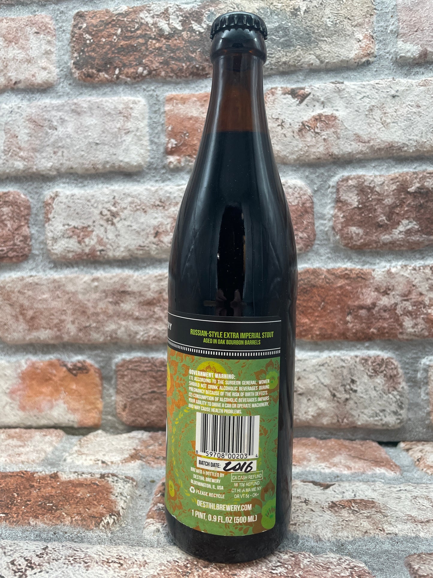 Destihl Brewery Dosvidanya Bourbon Barrel 2016 Stout - 50 CL