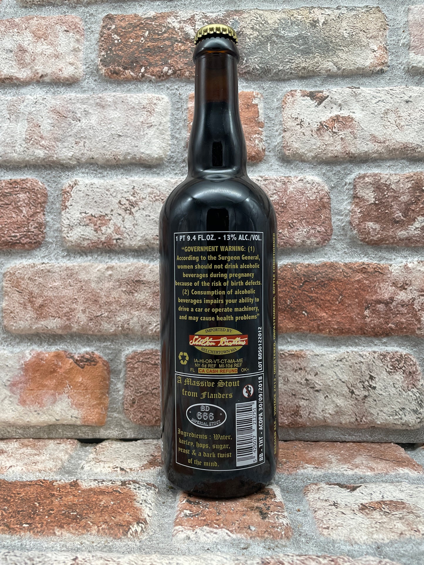 The Struise Brouwers Black Damnation XII - Nuptiale A2 2012 Stout - 75 CL