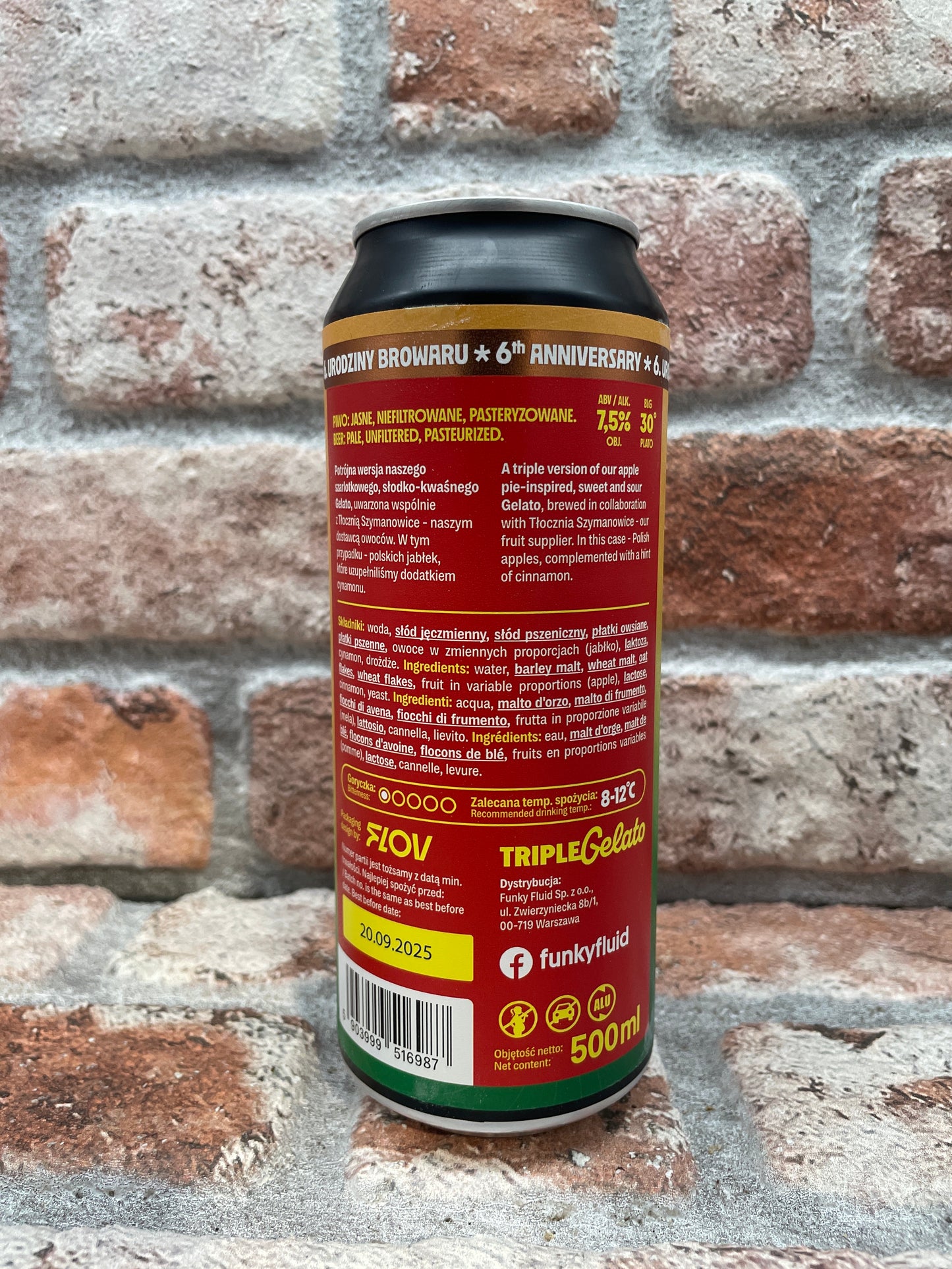 Funky Fluid Triple Gelato: Szarlotka Sour - 44 CL