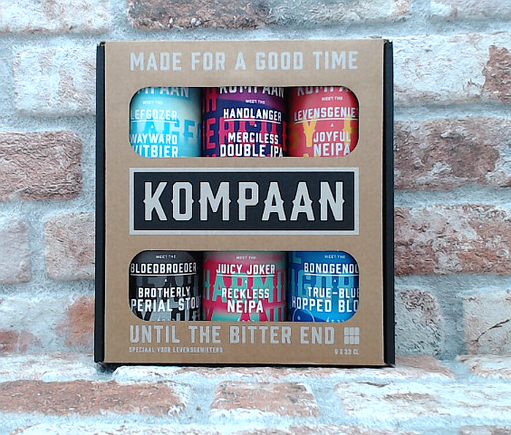 Kompaan Gift Packaging Tin 6 pieces - 33 CL