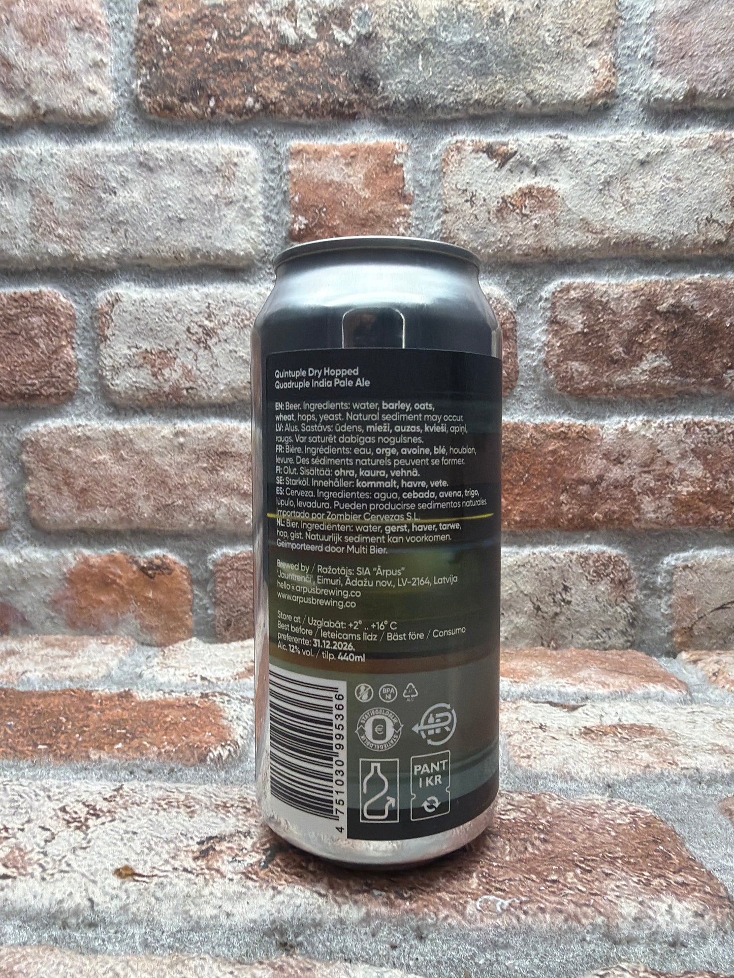 Ãrpus 8 Year Anniversary Quintuple Dry Hopped QIPA - 44 CL