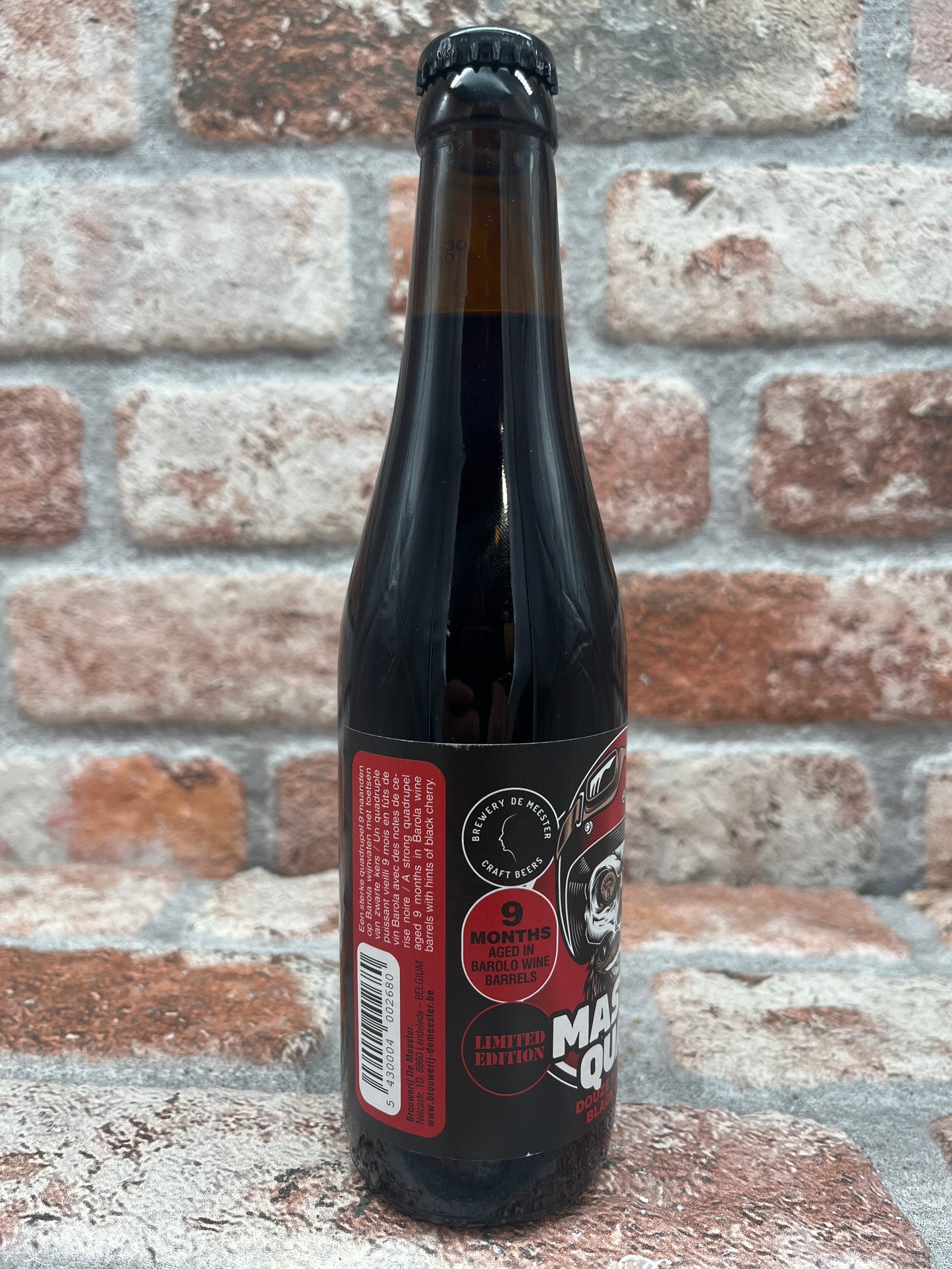 The Meester Master Quad #02 - Douze Barolo BA Black Cherry Quadrupel - 33 CL