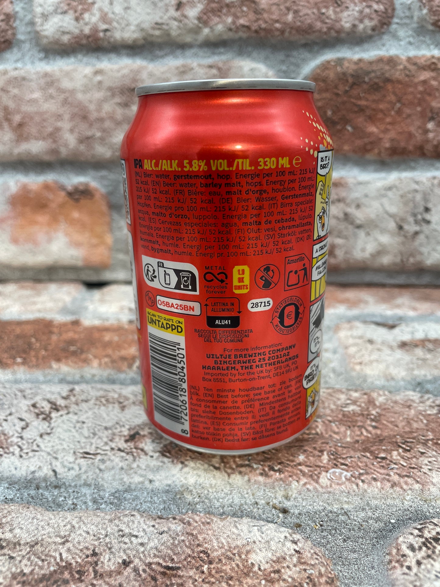 Uiltje Brewing Company Bird Of Prey IPA - 33 CL