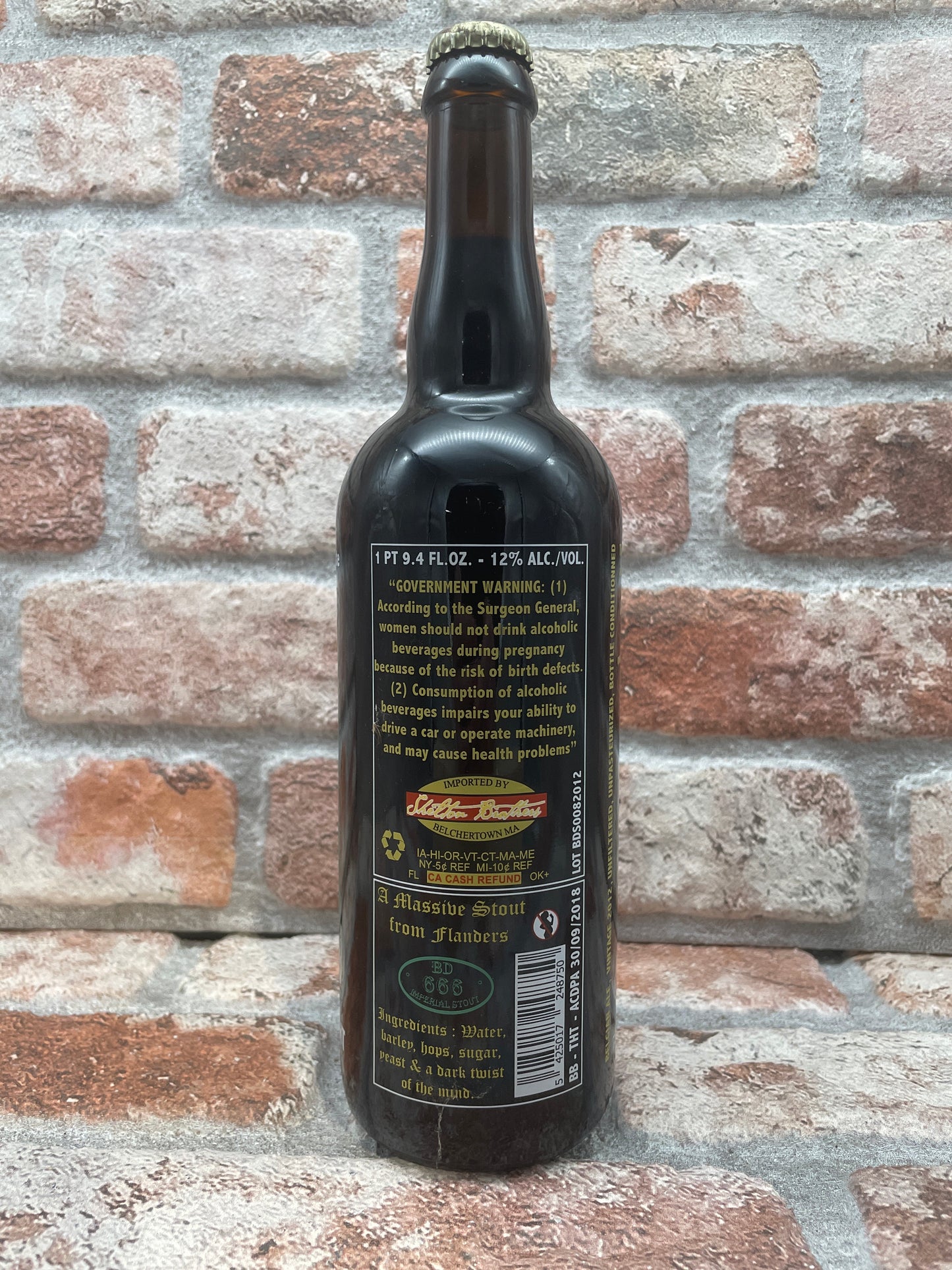 De Struise Brouwers Black Damnation VIII - Supreme Hoppy Intensive Taste 2012 Stout - 75 CL