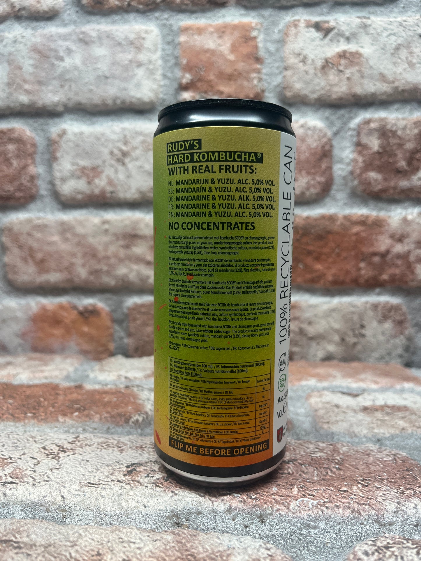 Rudy's Kombucha HARD Mandarin & Yuzu Kombucha - 33 CL