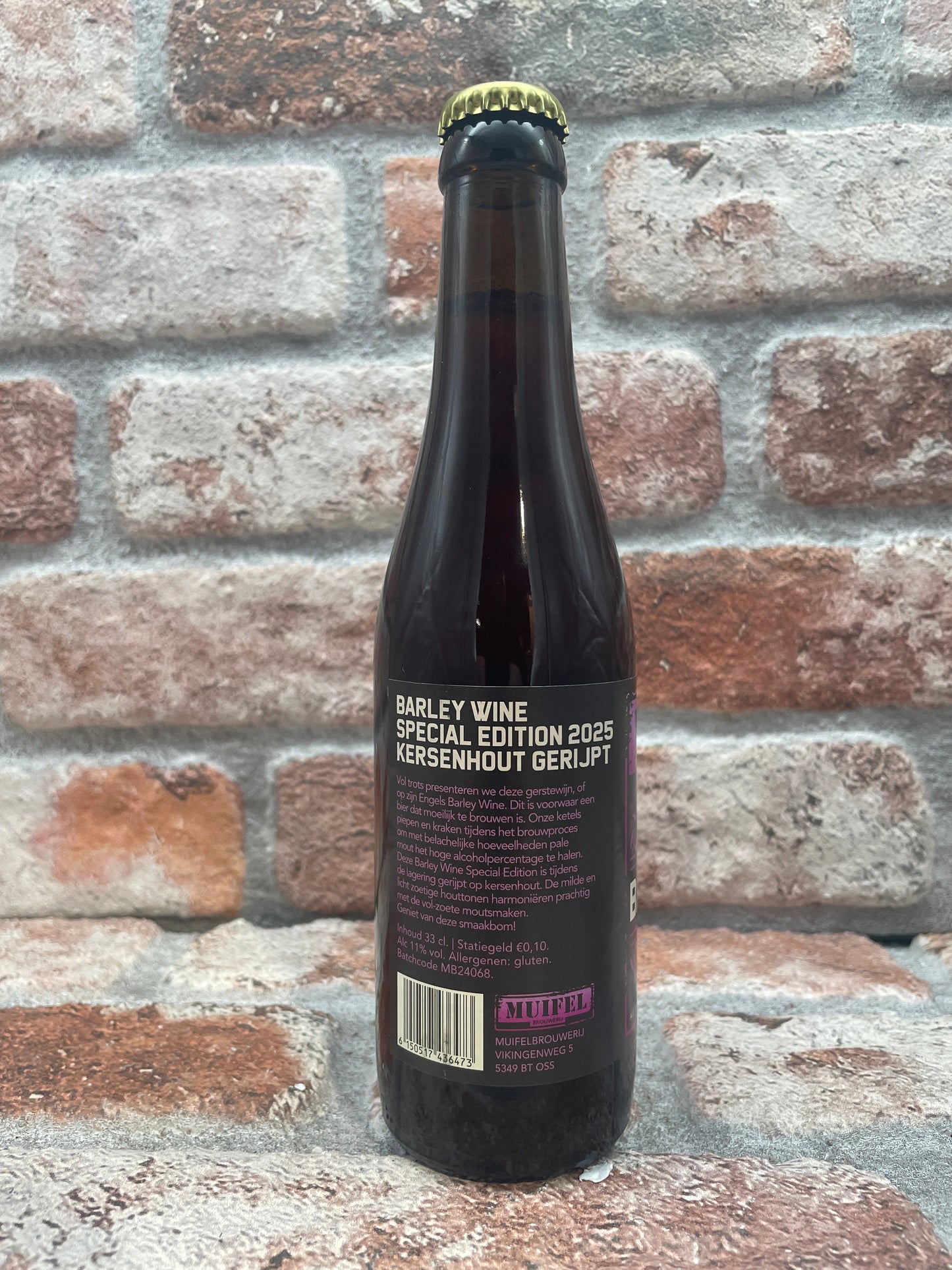 Muifel Brouwerij Barley Wine Special Edition 2025 Kersenhout Gerijpt 2025 Barleywine - 33 CL