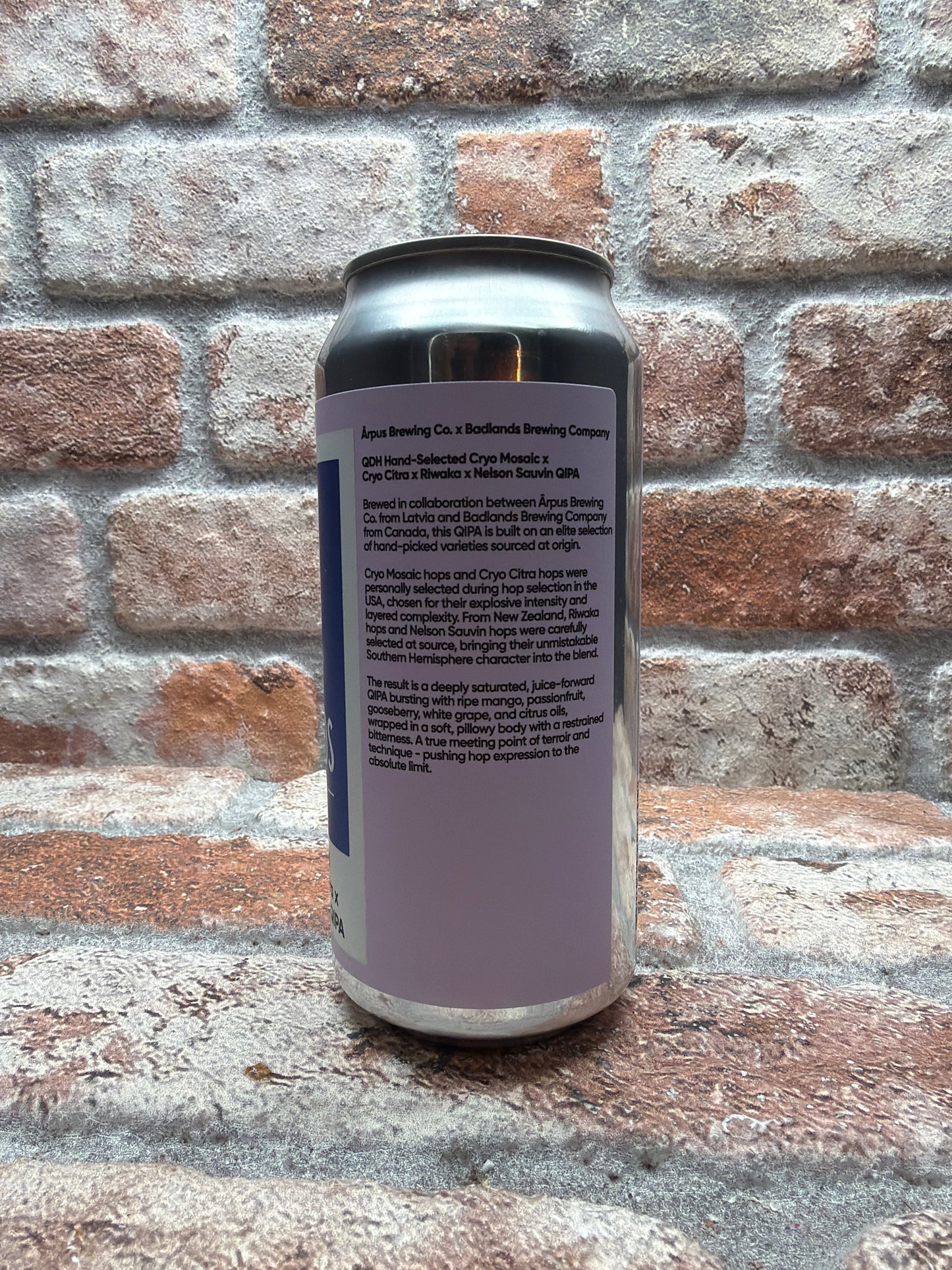 Ārpus Brewing Co. Ārpus X Badlands Brewing QDH Hand-Selected Cryo Mosaic X Cryo Citra X Riwaka X Nelson Sauvin QIPA - 44 CL