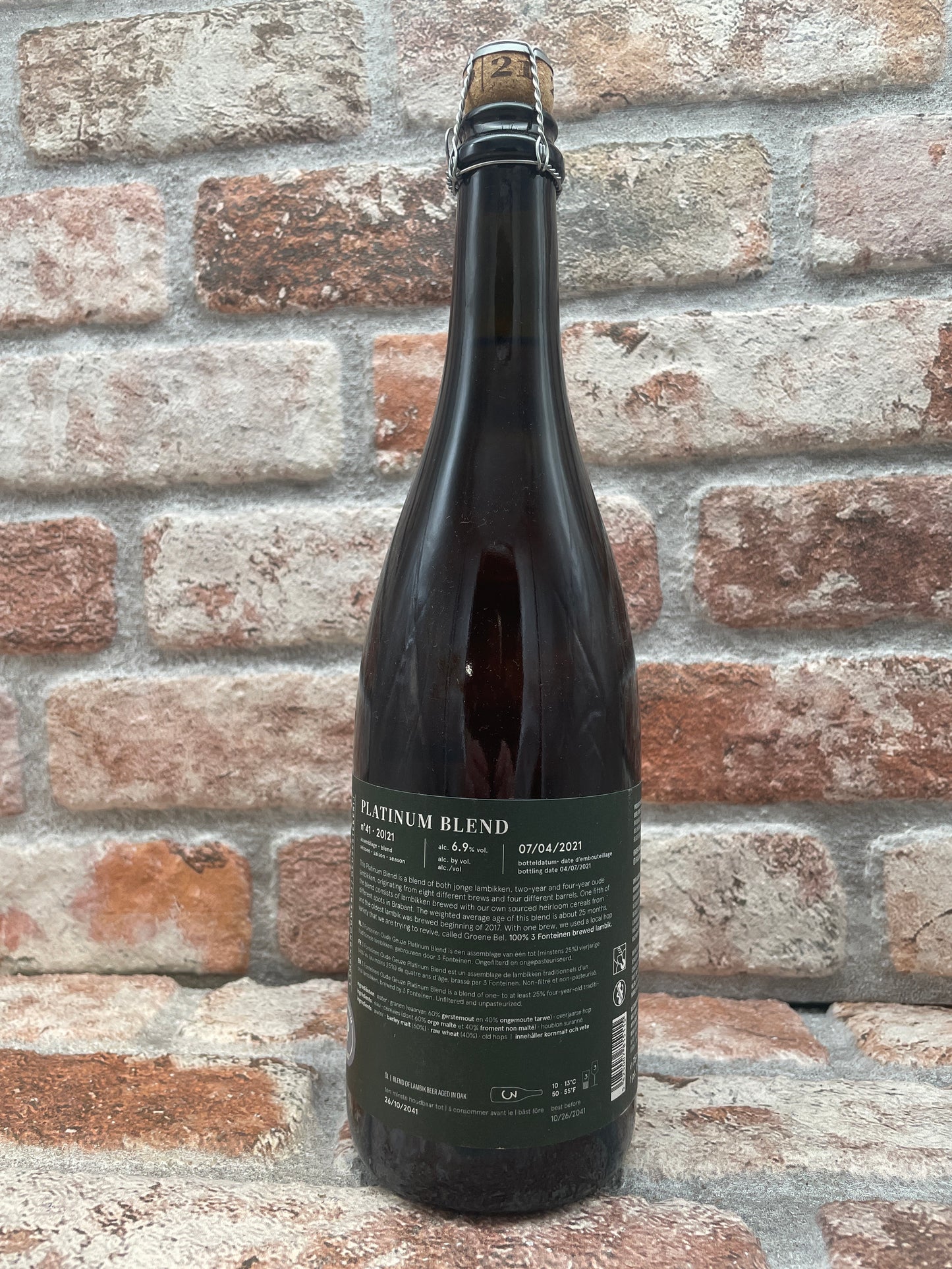 3 Fonteinen Platinum Blend 2021 Lambiek/Geuze - 75 CL