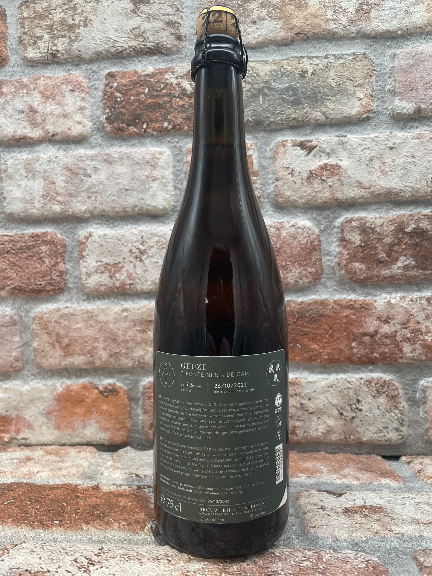 3 Fonteinen De Cam Geuze 2022 Lambic/Geuze - 75 CL