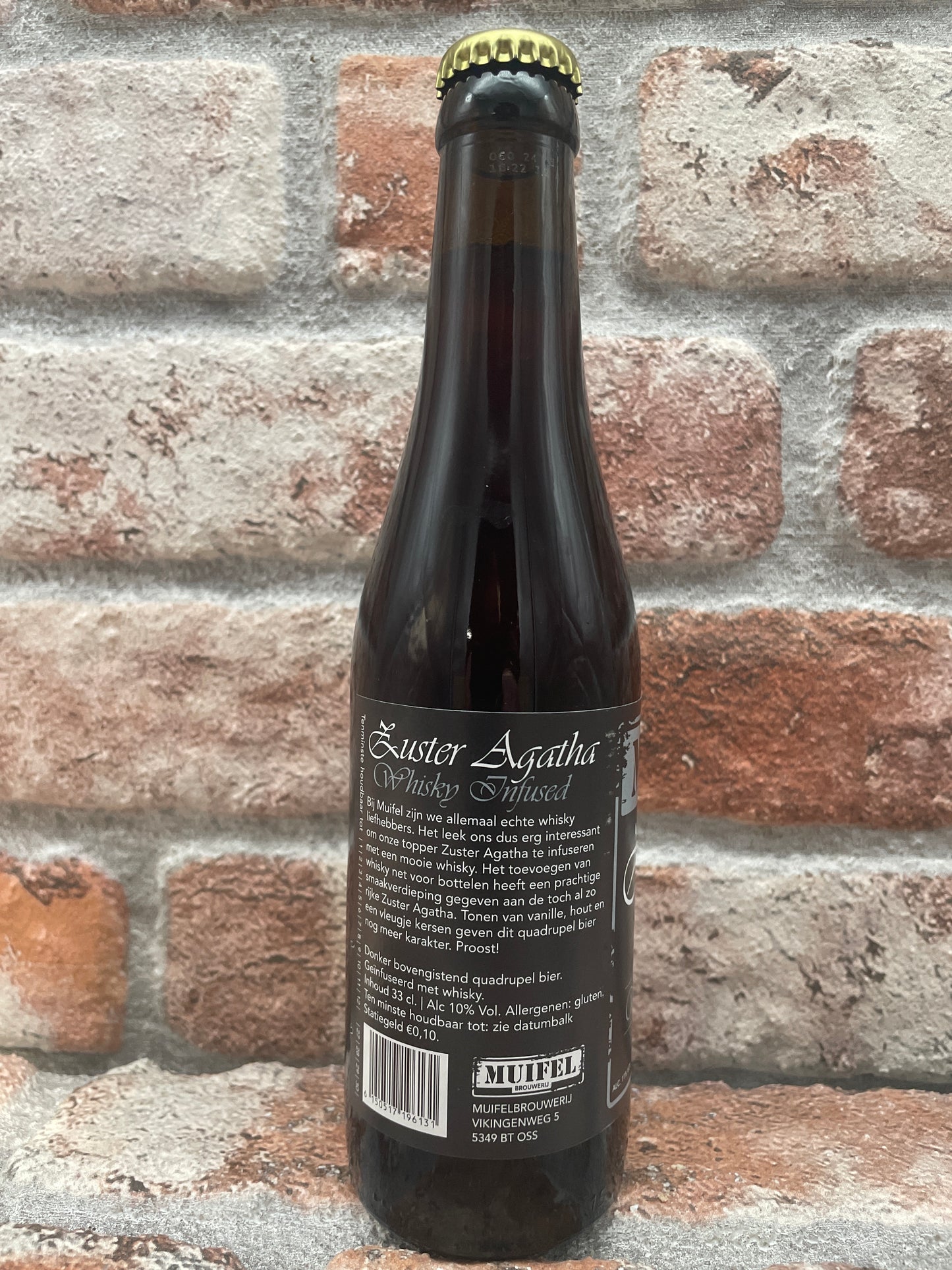 Muifel Brouwerij Zuster Agatha Whisky Infused 2024 Quadrupel - 33 CL