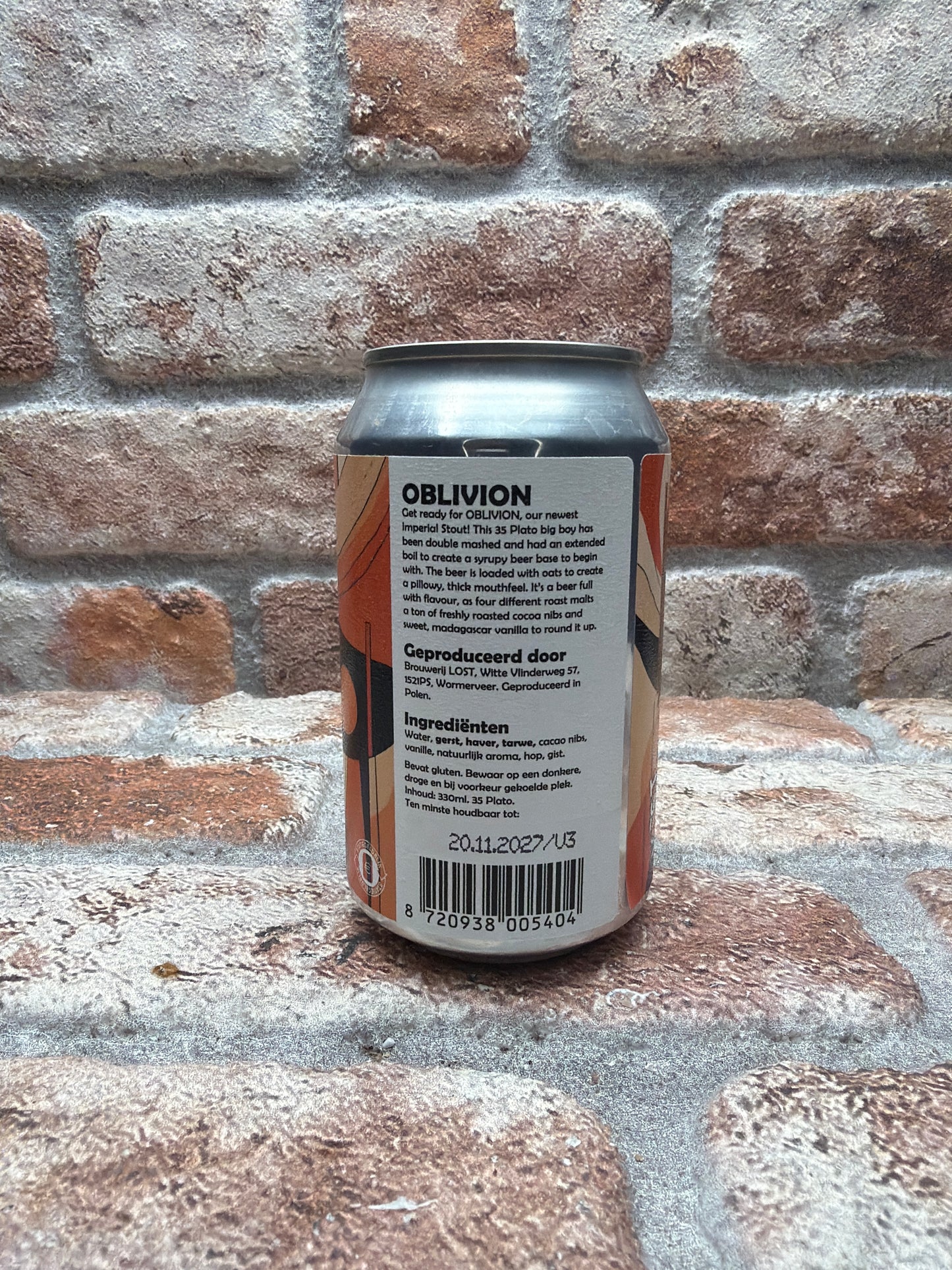 Brouwerij Lost Oblivion Stout - 33 CL