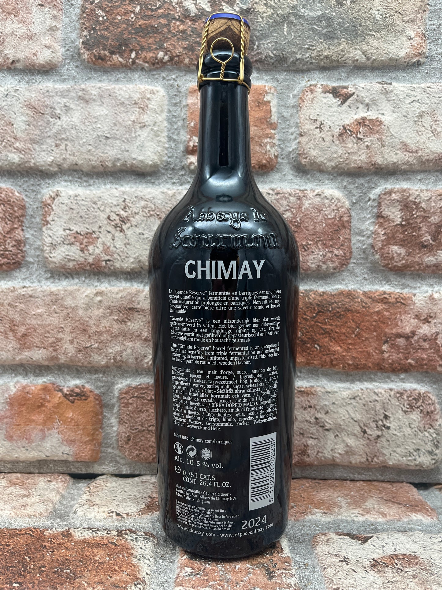 Chimay Grande Réserve Fermentee En Barriques - Chene Francais, Chene Américain (08/2019) Quadrupel - 75 CL