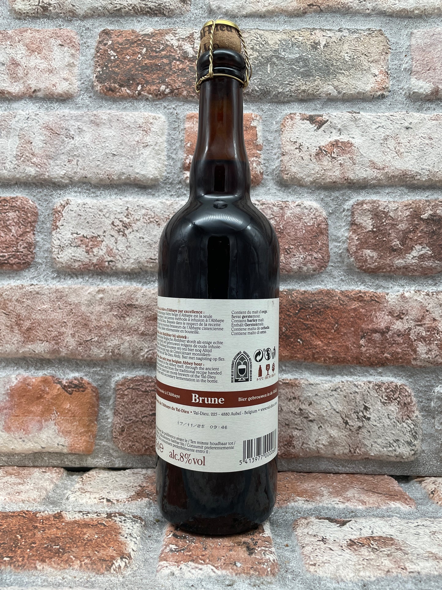 Val-Dieu Brune Double - 75 CL