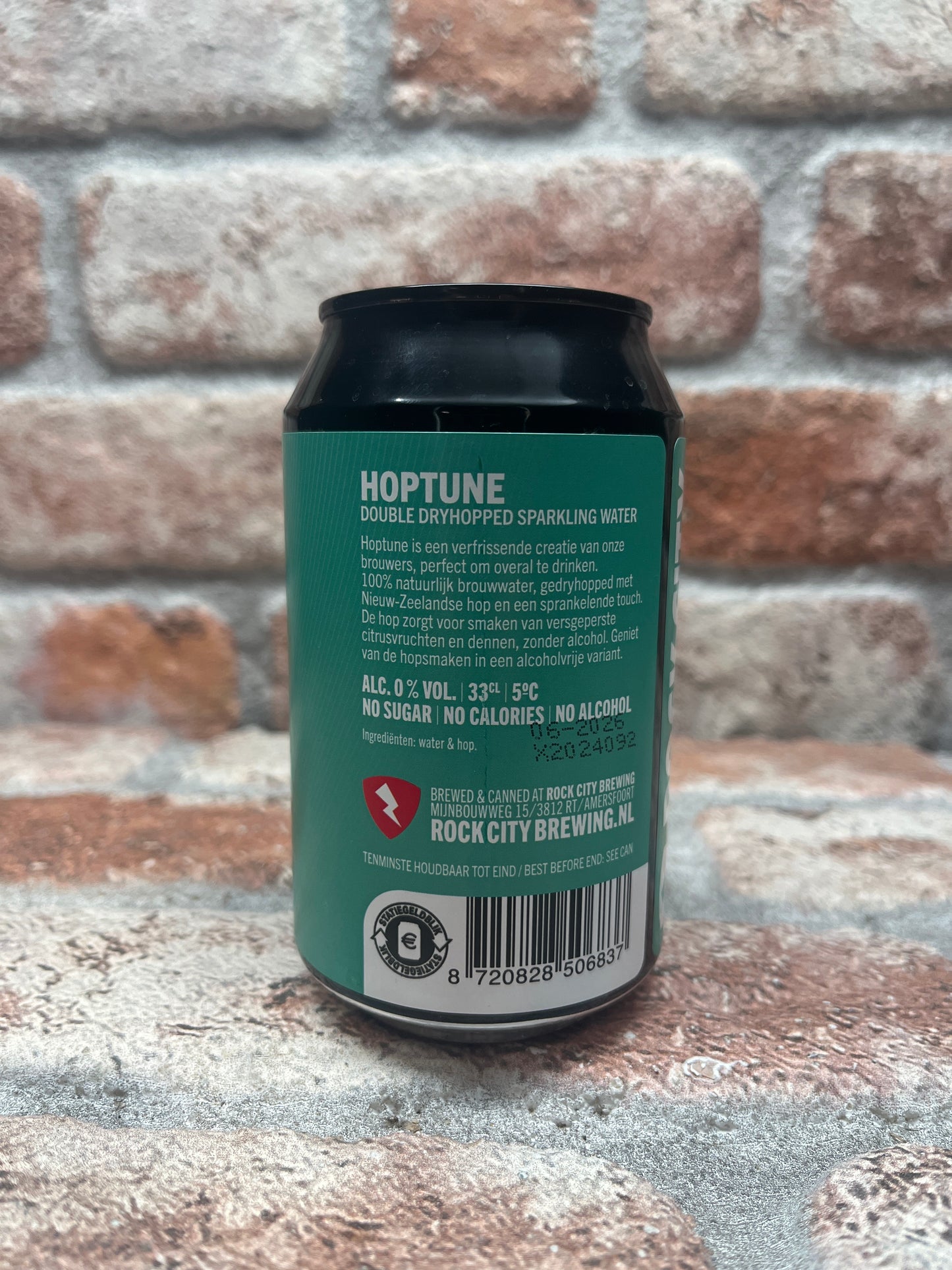 Rock City Hoptune Double Dryhopped Sparkling Hopwater Alcoholvrij - 33 CL