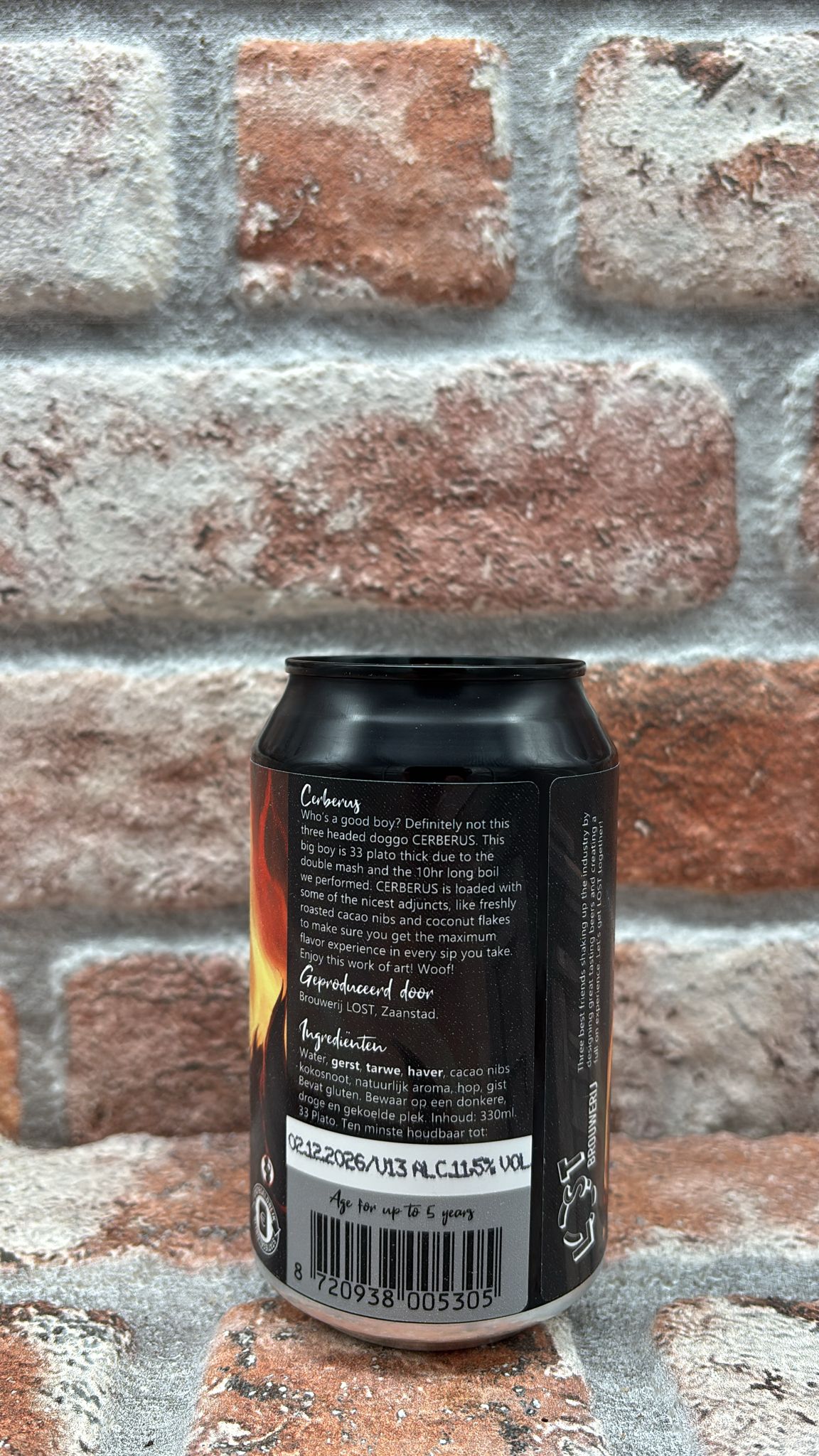 Brouwerij LOST - CERBERUS - with cacao & coconut Stout - 33 CL