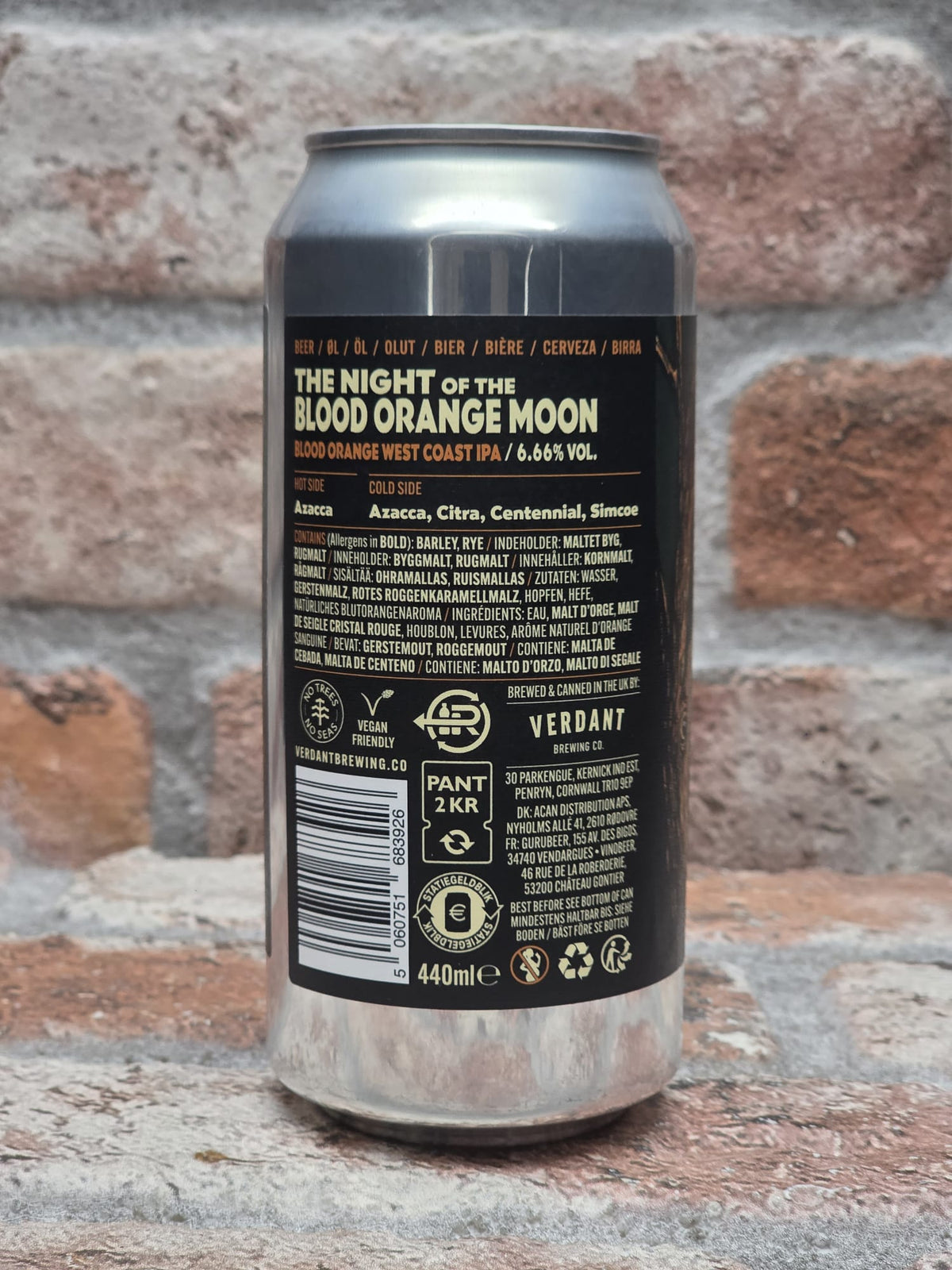 Verdant Brewing Co The Night of the Blood Orange Moon IPA - 44 CL