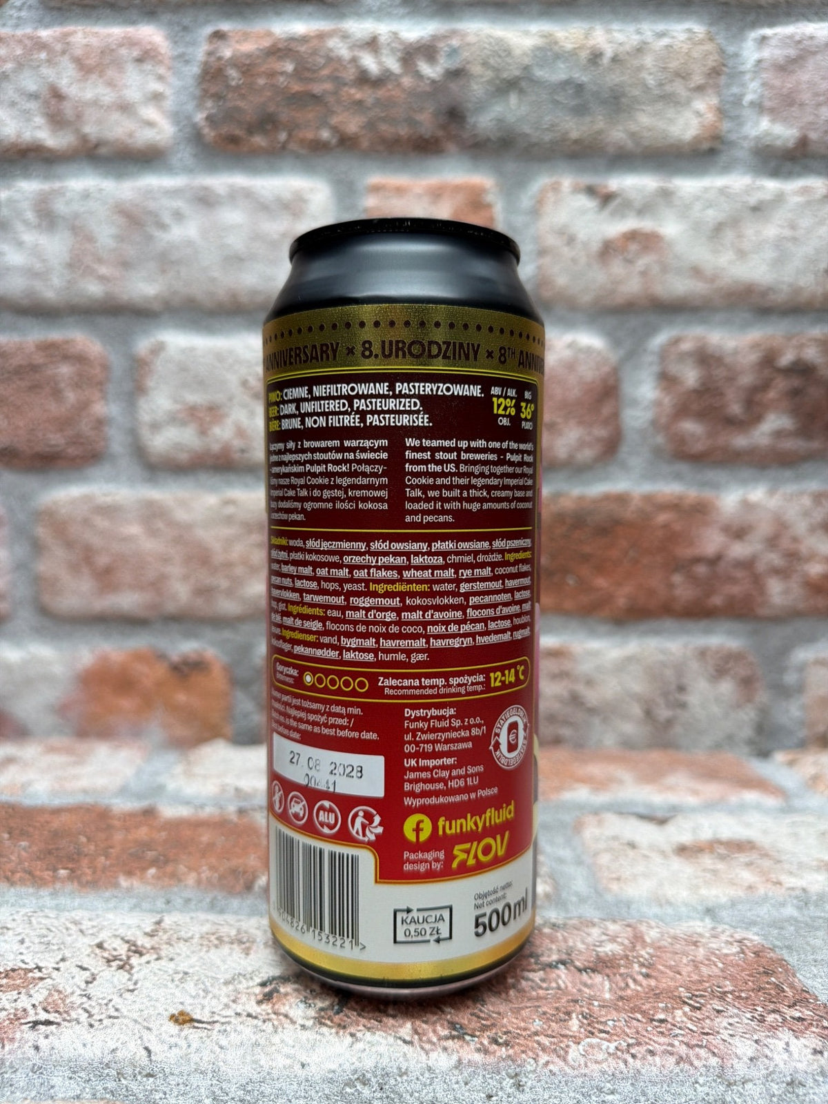 Funky Fluid Royal Cookie: Imperial Cake Talk ā achterkant