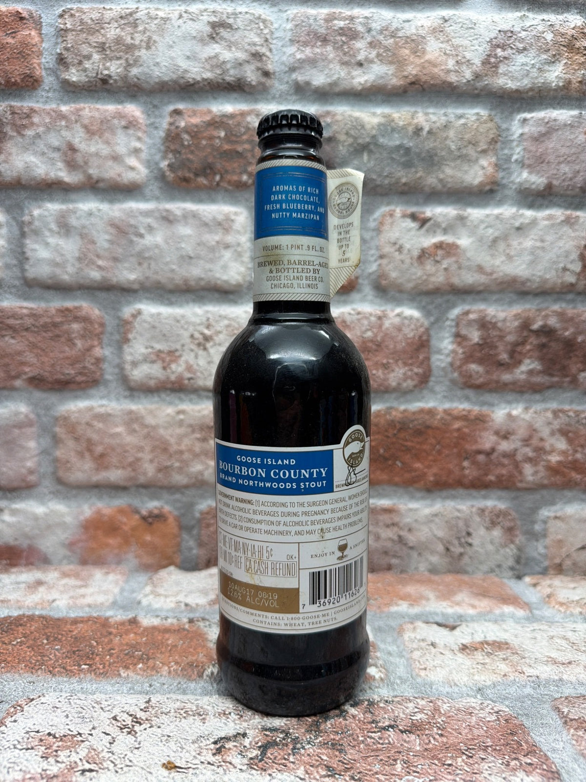 Goose Island Beer Co. Bourbon County Brand Northwoods Stout (2017) — achterkant
