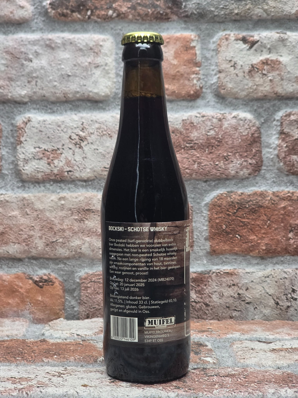 Muifelbrouwerij Vatgerijpt #23 Bockski Schotse Whisky — achterkant