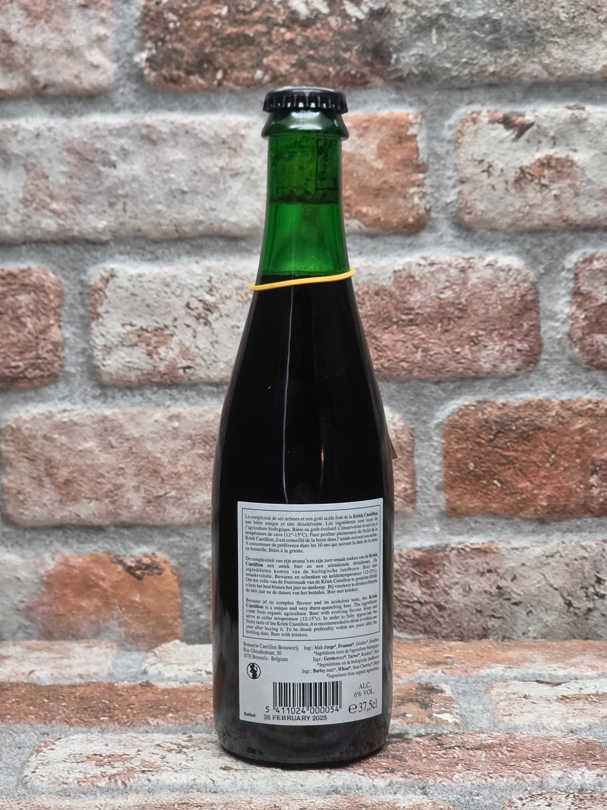 Brasserie Cantillon Kriek 100% Lambic Bio (2025) — achterkant