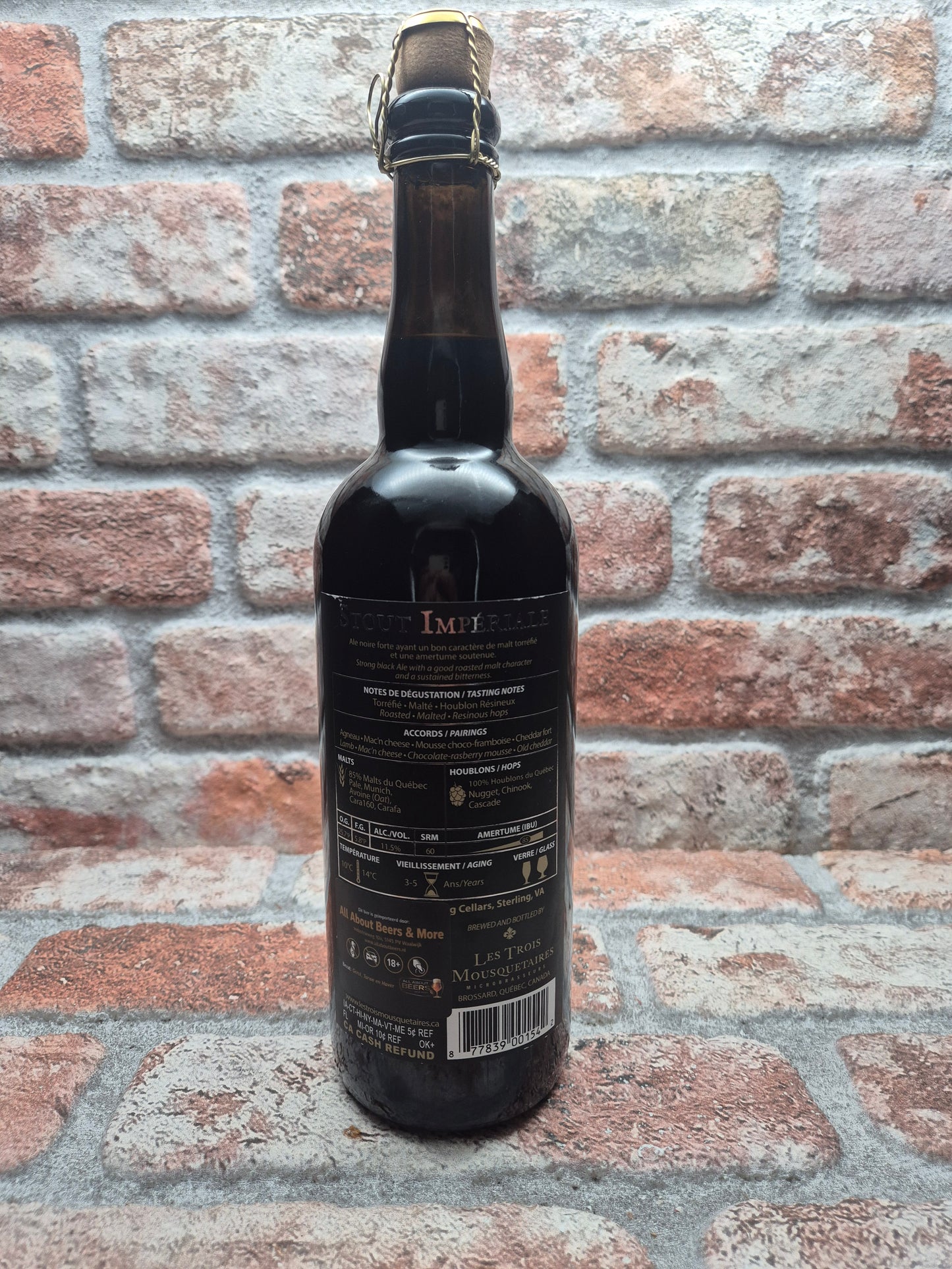 LTM - Les Trois Mousquetaires Microbrasserie Stout Impériale - 75 CL