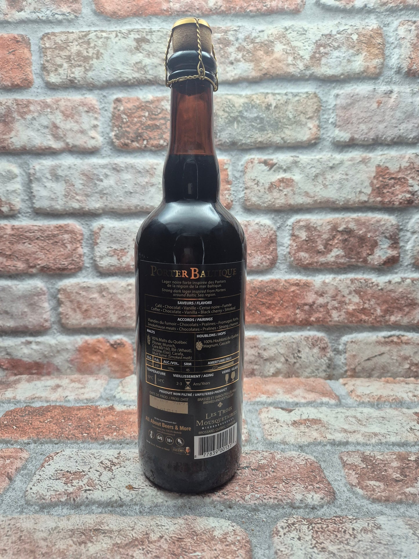 LTM - Les Trois Mousquetaires Microbrasserie Porter Baltique - 75 CL