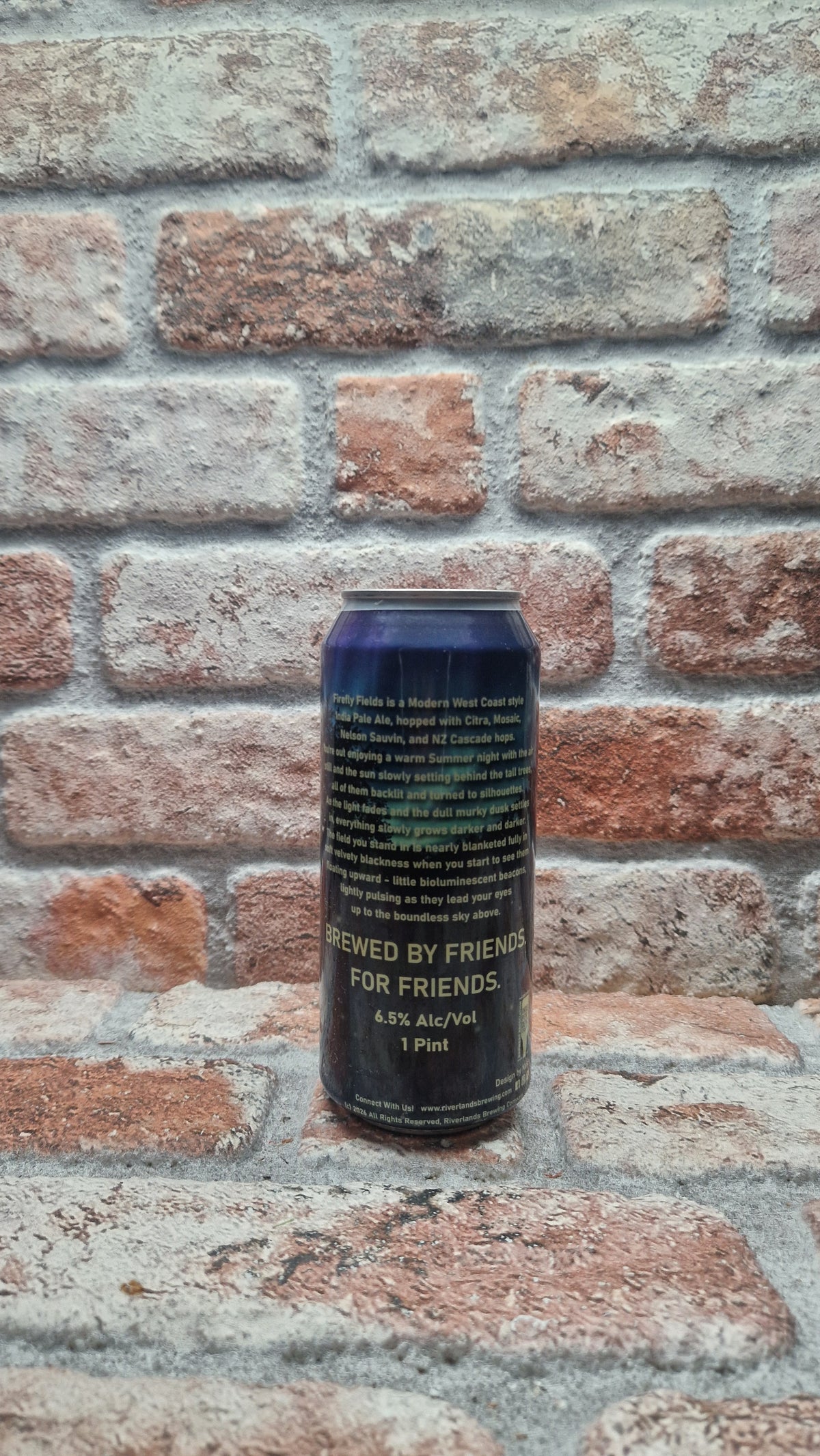 Riverlands Brewing Company Firefly Fields IPA - 47.3 CL (1 pint)