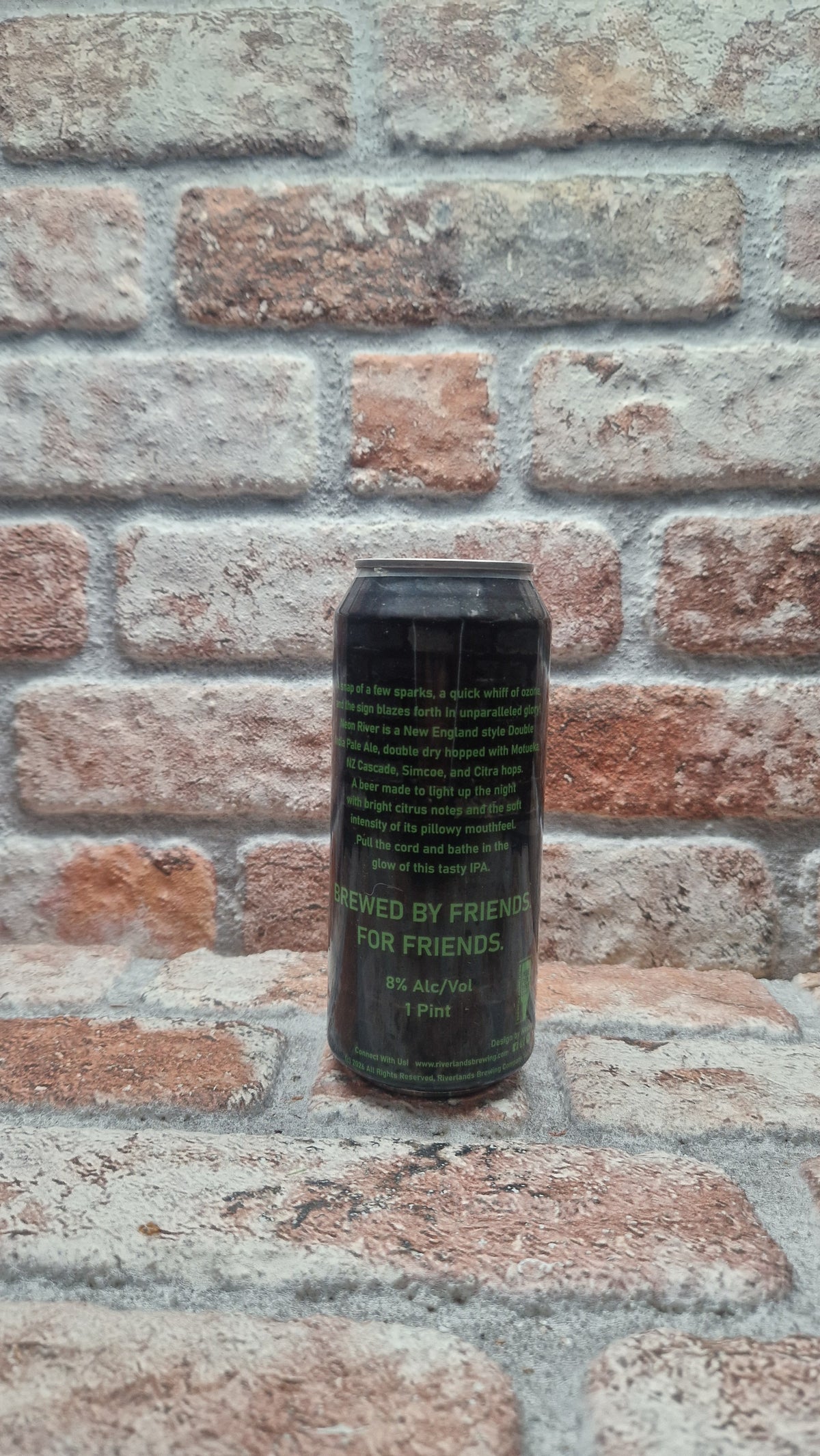 Riverlands Brewing Company Neon River IPA - 47.3 CL (1 pint)