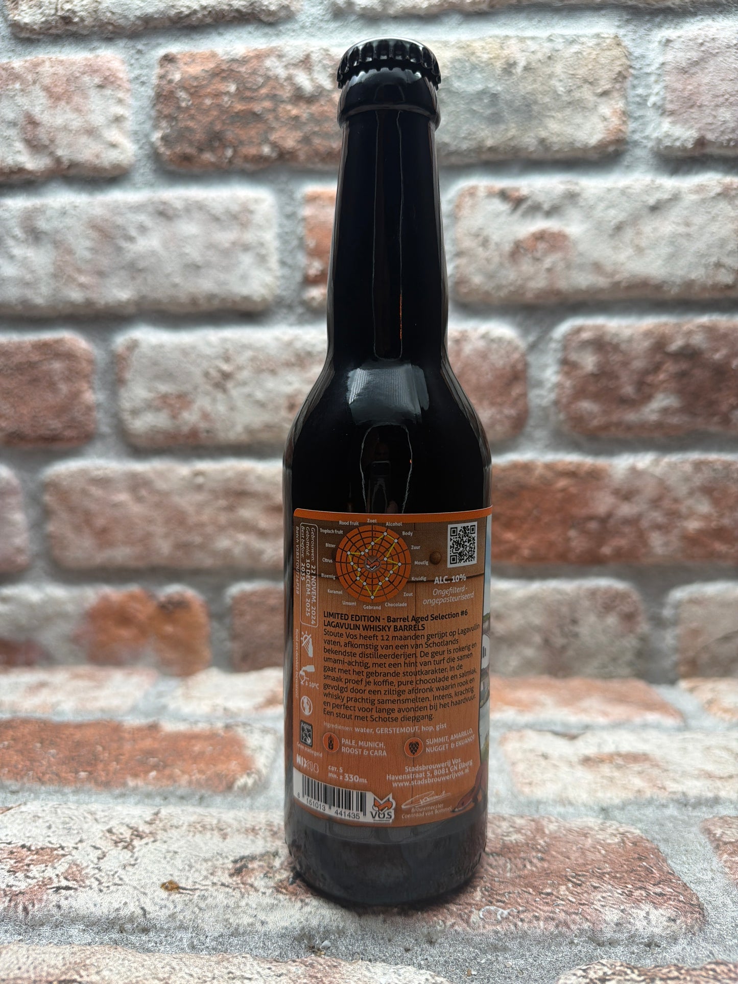 Stadsbrouwerij Vos Houten Vos (Barrel Aged) #6 - Lagavulin Whisky Stout - 33 CL