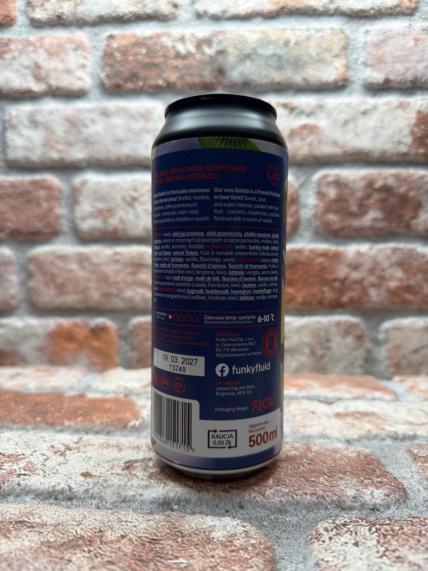 Funky Fluid Gelato Tarte Aux Fruits Sour - 50 CL