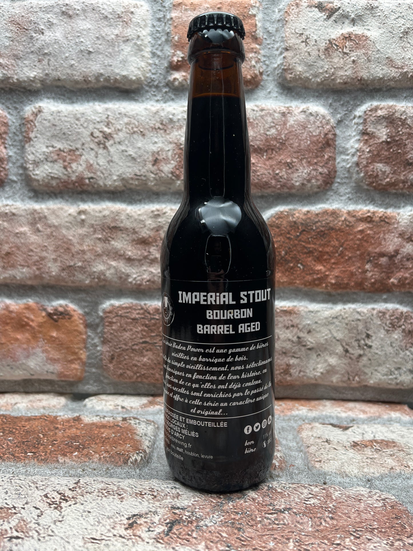 O’clock Brewing Baden Power IS Bourbon Barrel Aged Stout - 33 CL