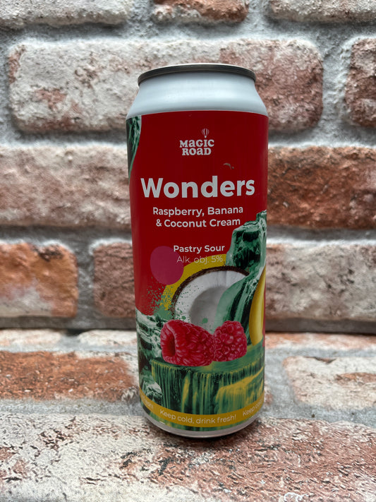 Magic Road Wonders - Raspberry, Banana &amp; Coconut Cream Sour - 50 CL