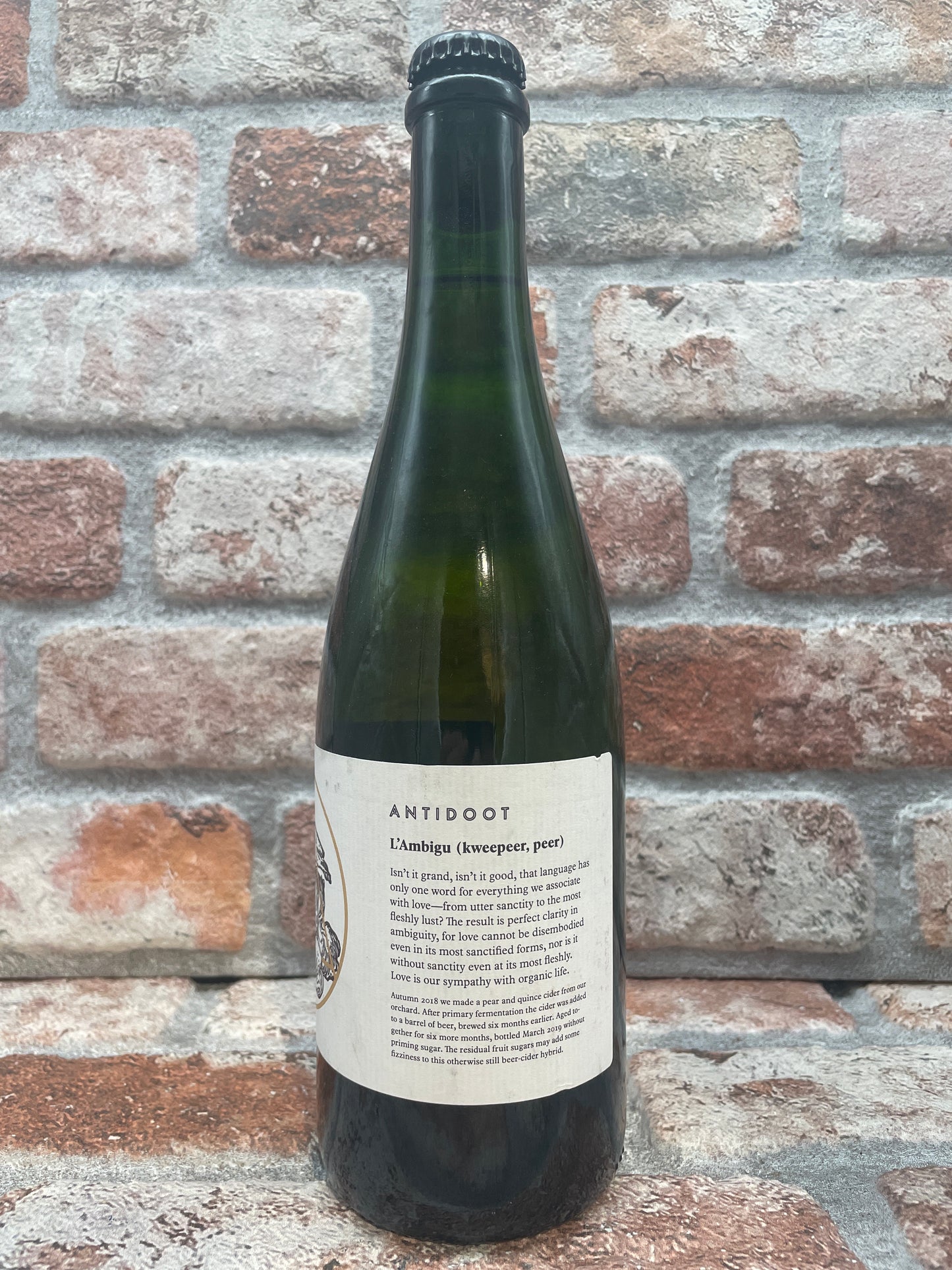 Antidote L'Ambigu (Quince, Pear) 2018 Cider - 75 CL