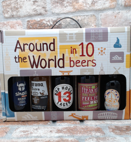 Gift package Around the World in 10 Beers - 33 CL