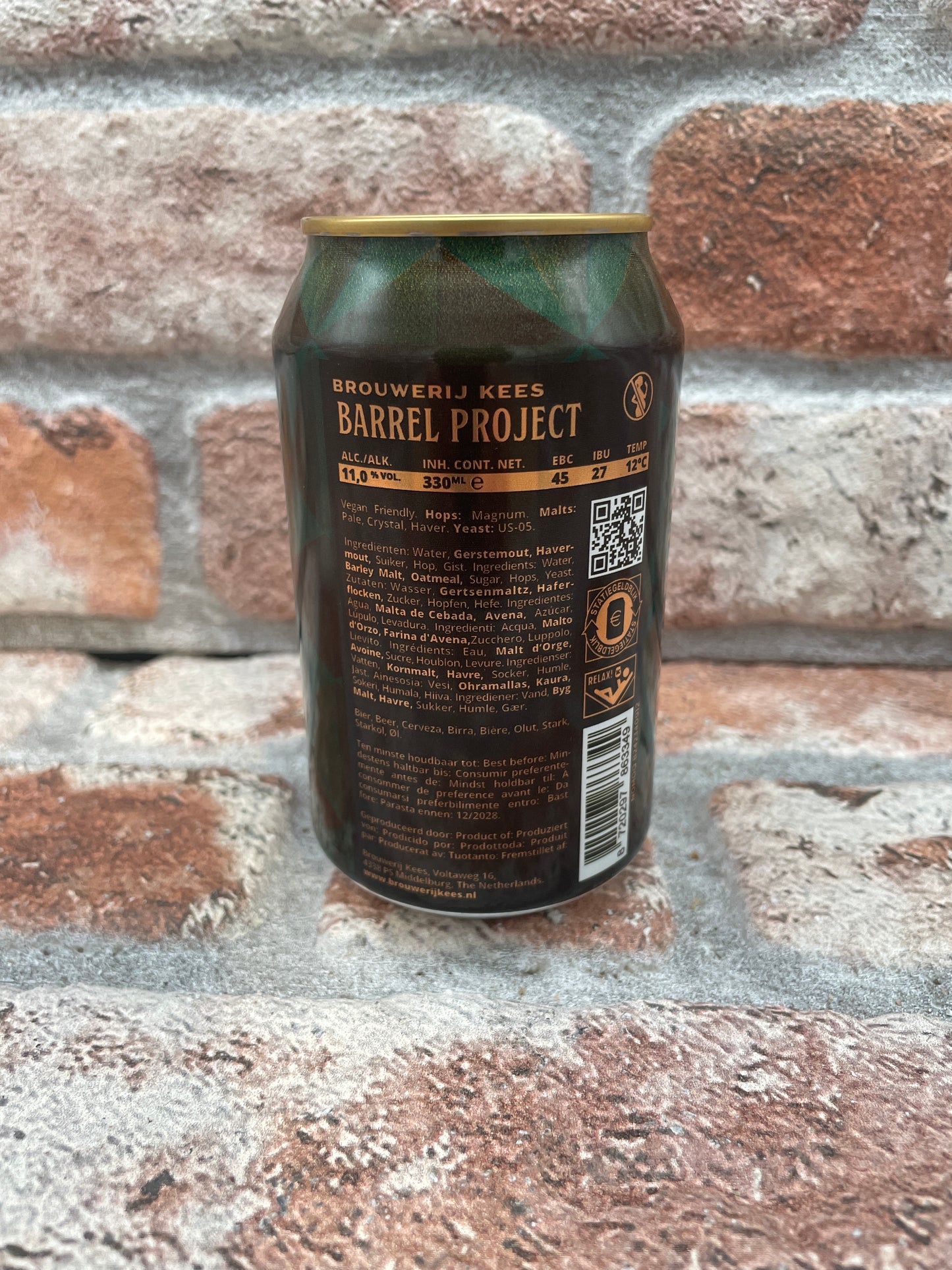 Brouwerij Kees Barrel Project Barleywine aged in Craigellachie 2025 Barleywine - 33 CL