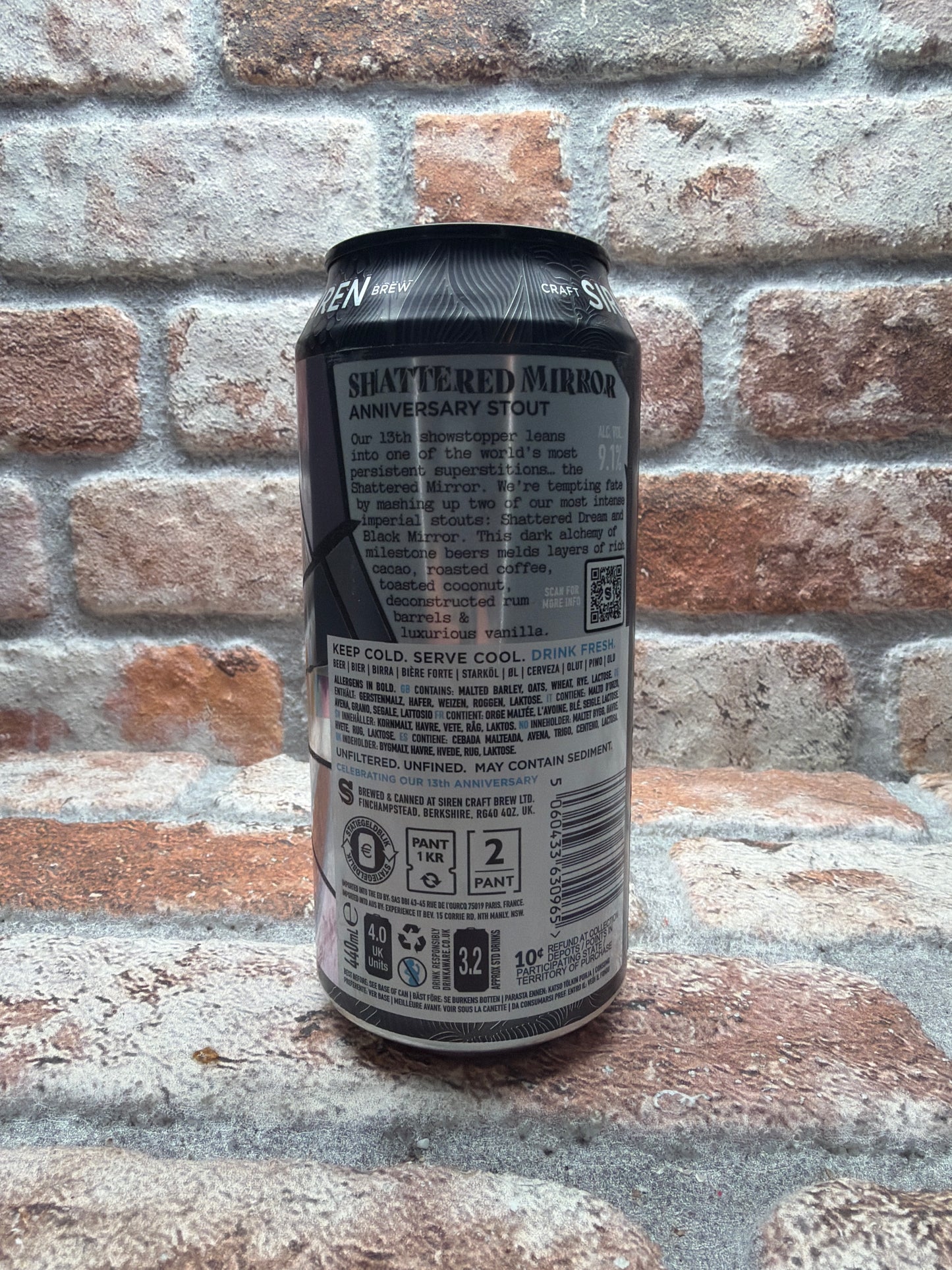 Siren Craft Brew Shattered Mirror Stout - 44 CL
