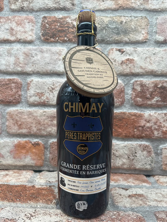 Chimay Grande Réserve Fermentee En Barriques - Chene Francais, Chene Américain, Whiskey (02/2022) Quadrupel - 75 CL