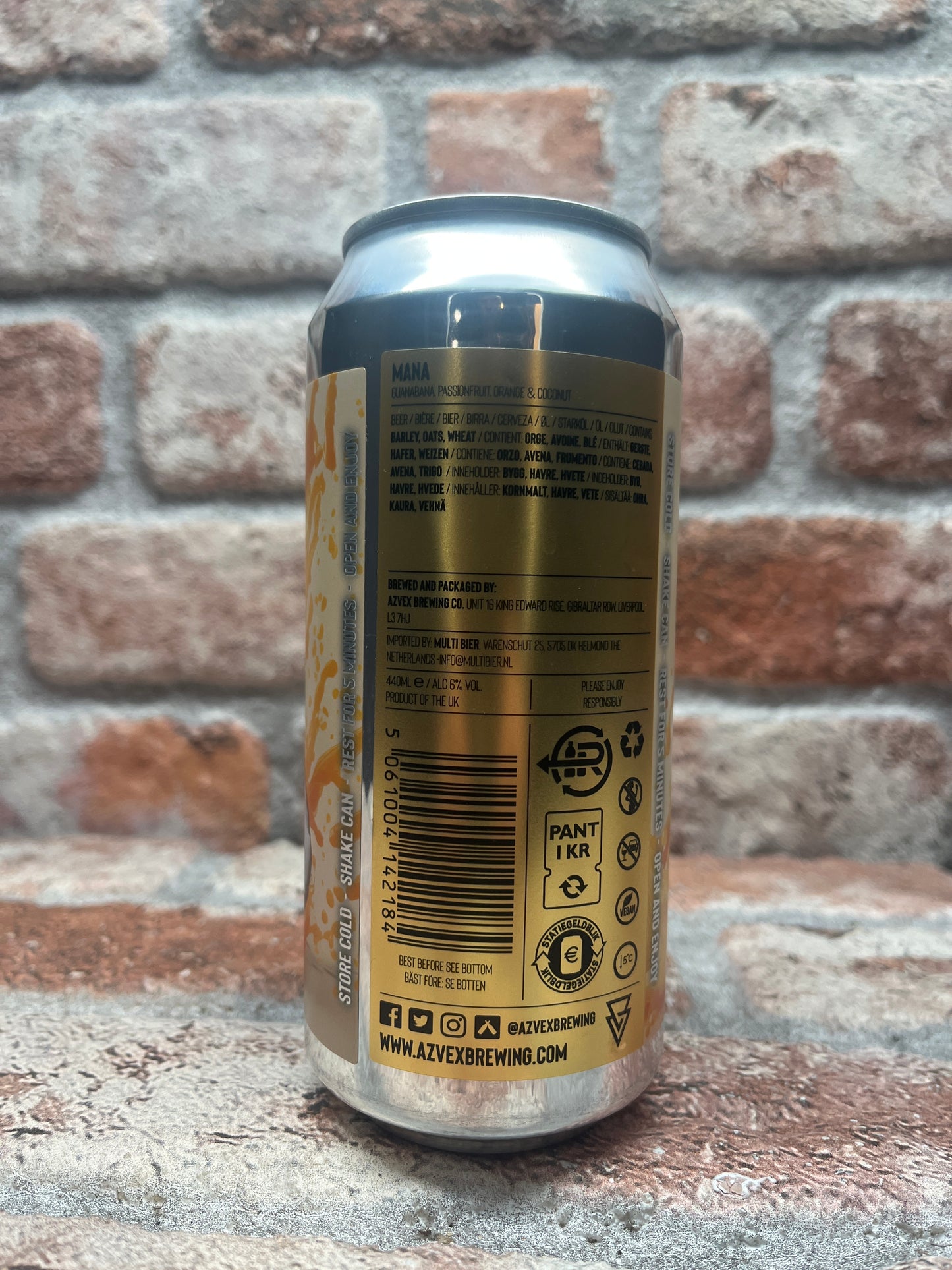 Azvex Mana - Guanabana, Passionfruit, Orange &amp; Coconut Sour - 44 CL