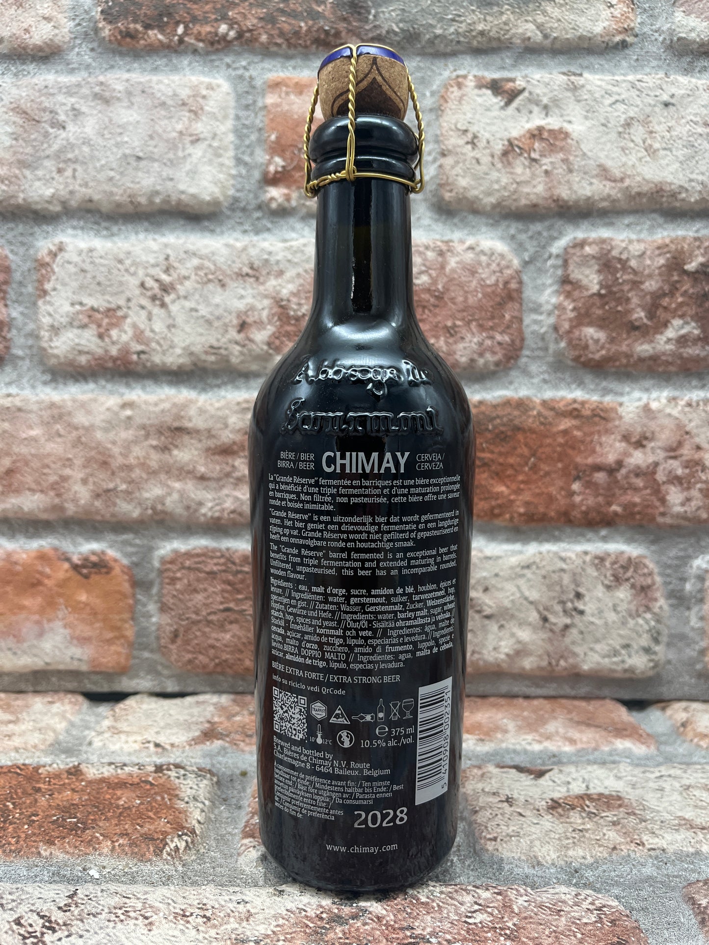 Chimay Grande Réserve Fermentee En Barriques - Chene Francais, Chene Américain, Calvados (05/2023) Quadrupel - 37.5 CL