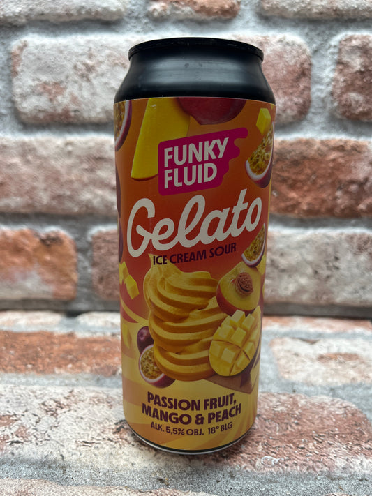 Funky Fluid Gelato: Passion Fruit, Mango &amp; Peach Sour - 50 CL