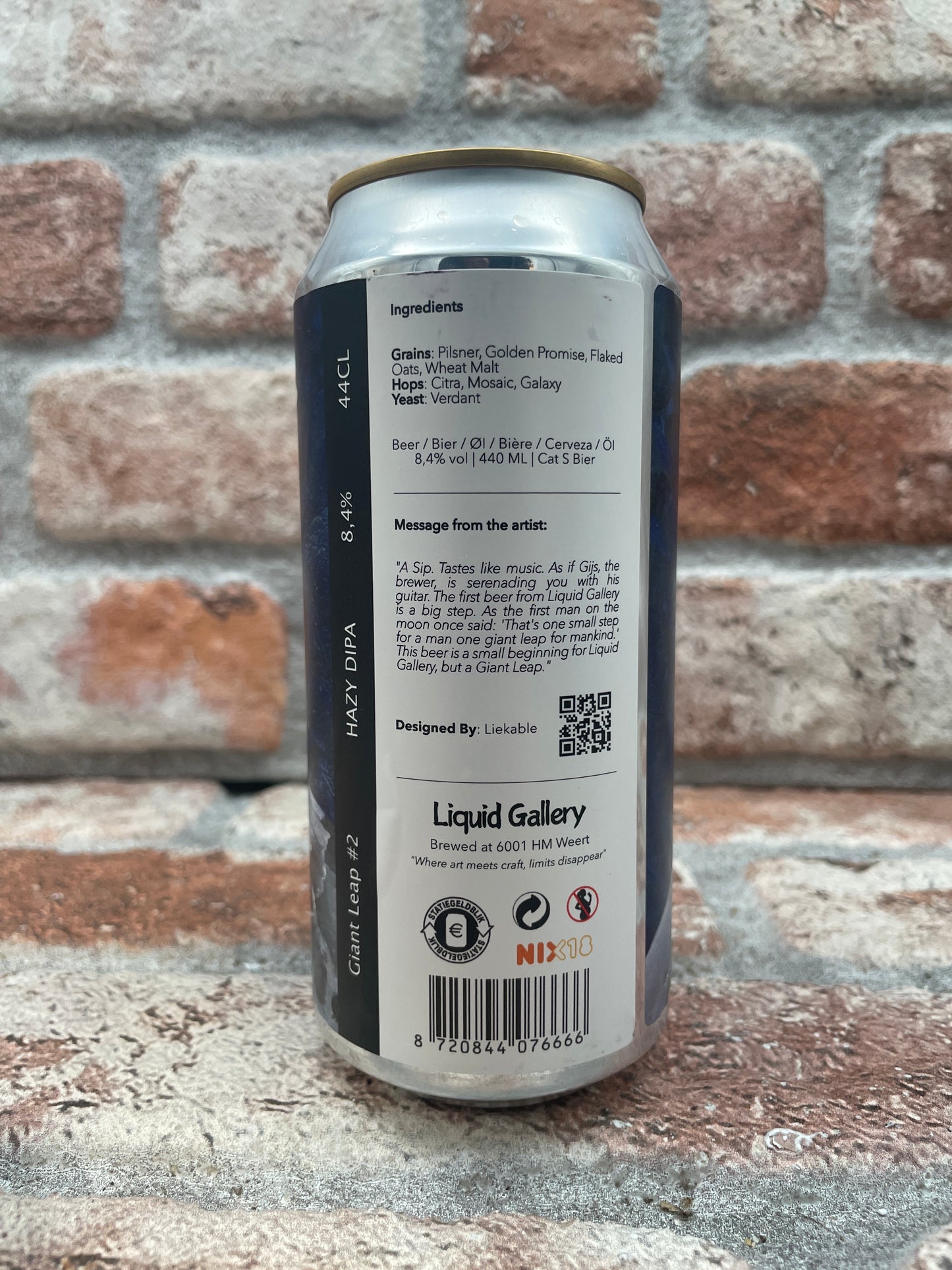 Liquid Gallery Giant Leap #2 Hazy DIPA - 44 CL