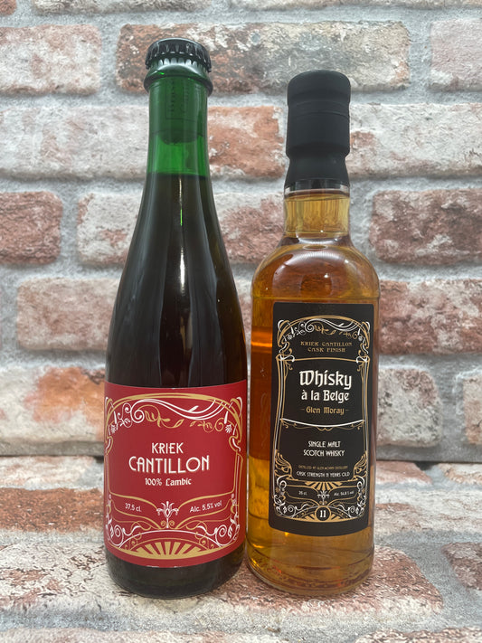 Cantillon Kriek 2020 &amp; Kriek Finished Glen Moray Single Malt Lambic/Geuze - 37.5 CL